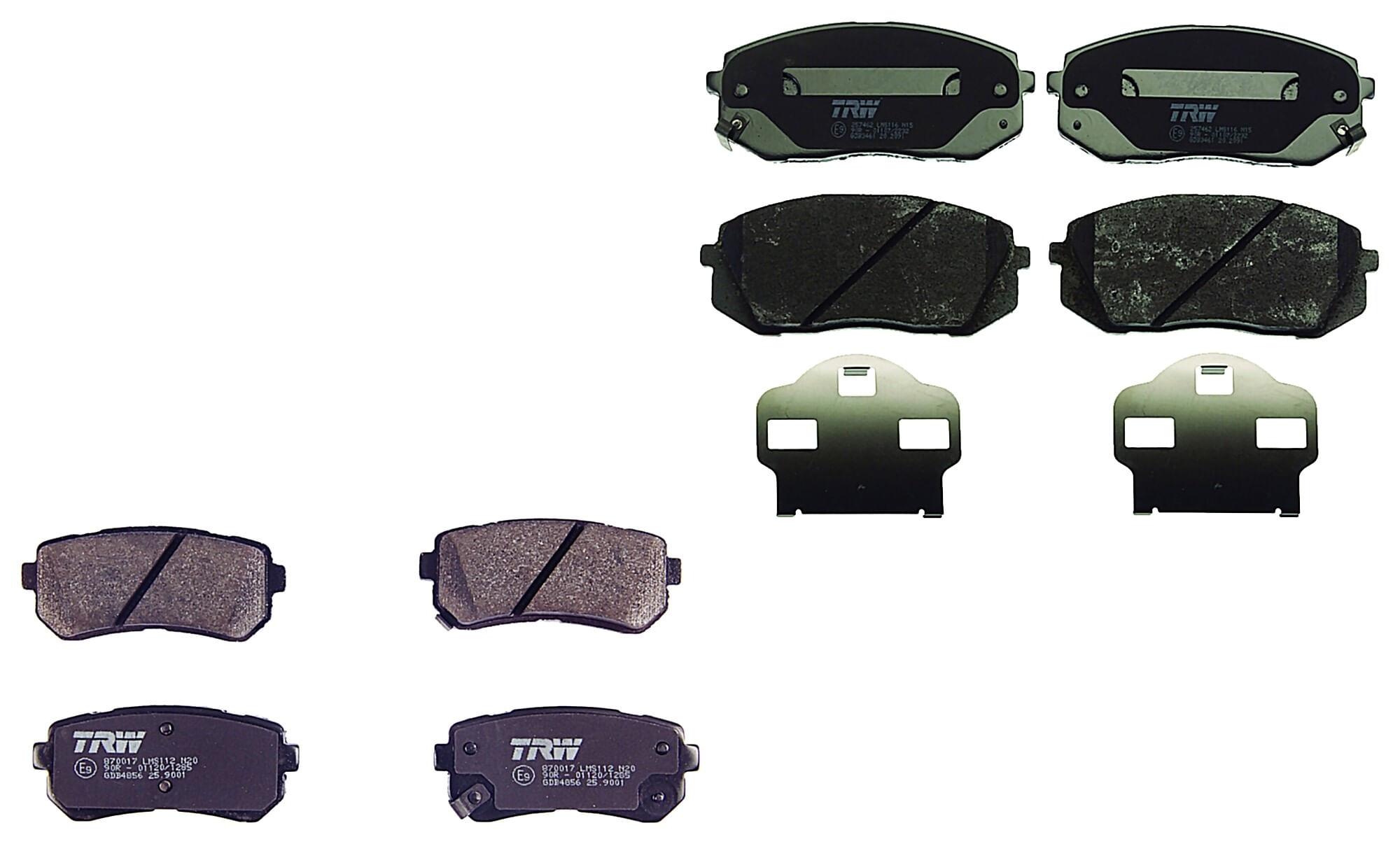 Kit De Balatas Bajos Metales Delanteras Y Traseras