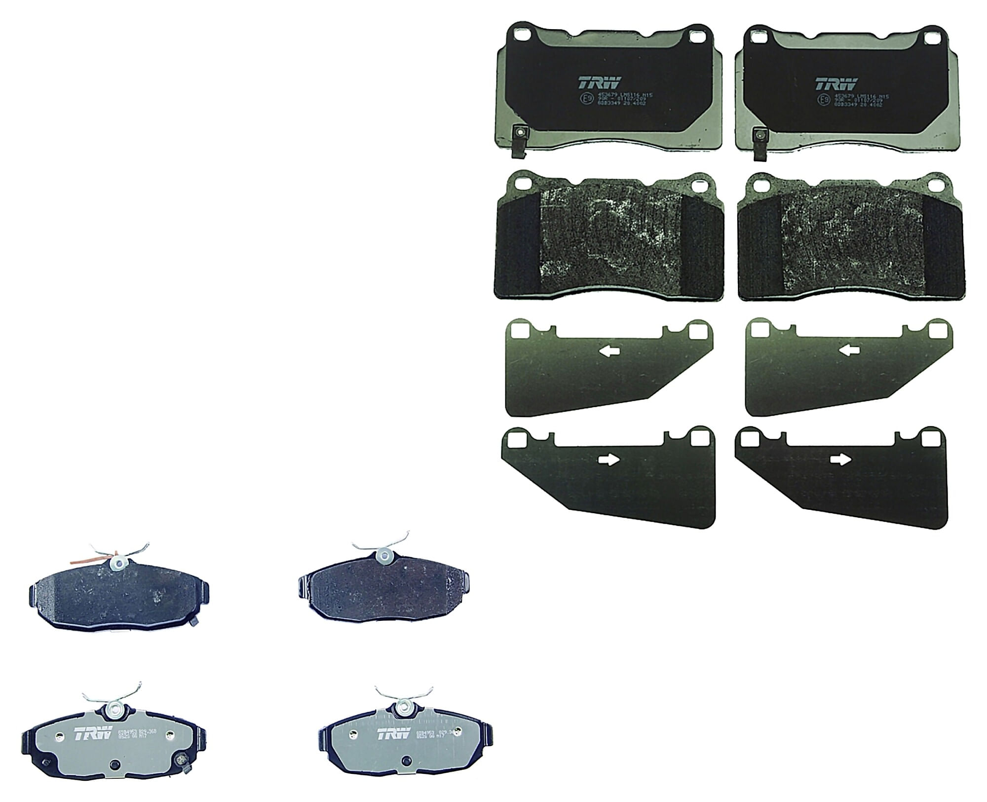 Kit De Balatas Bajos Metales Delanteras Y Traseras