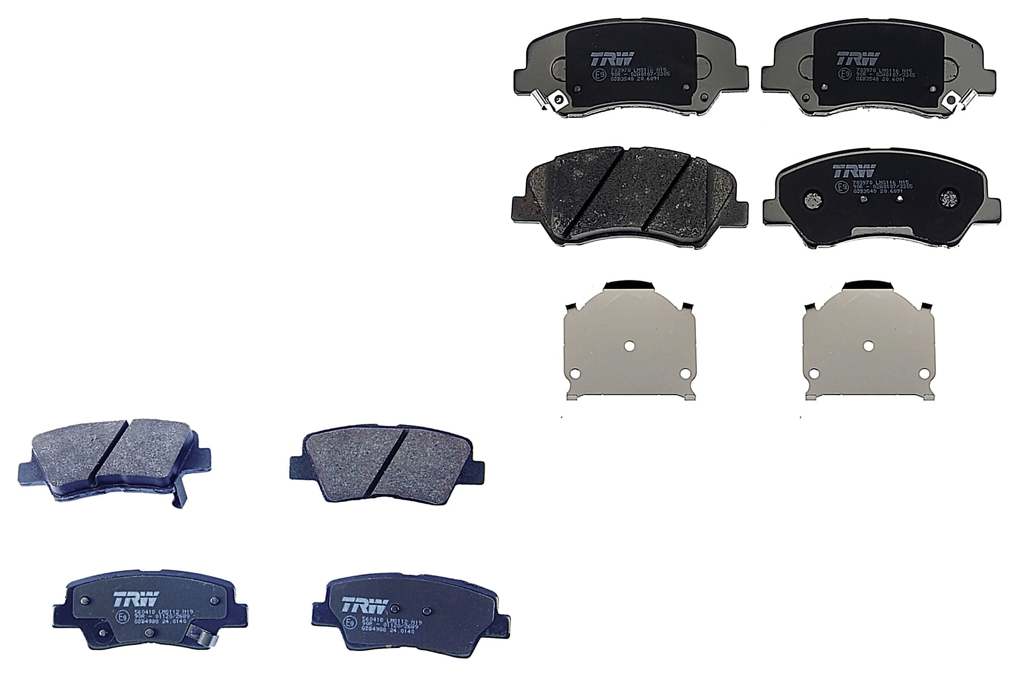 Kit De Balatas Bajos Metales Delanteras Y Traseras