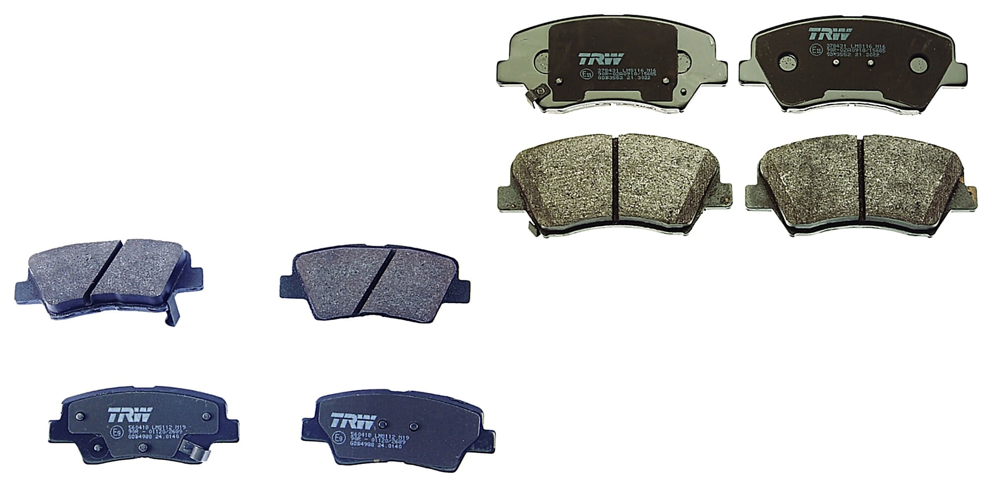 Kit De Balatas Bajos Metales Delanteras Y Traseras