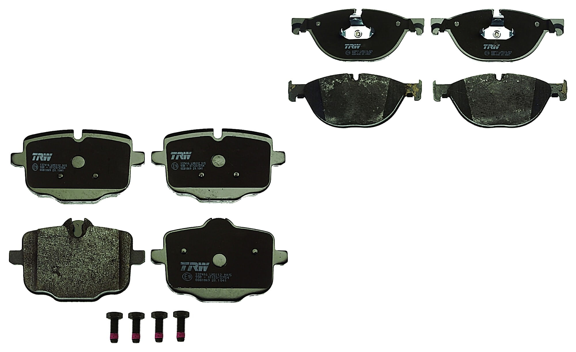 Kit De Balatas Bajos Metales Delanteras Y Traseras