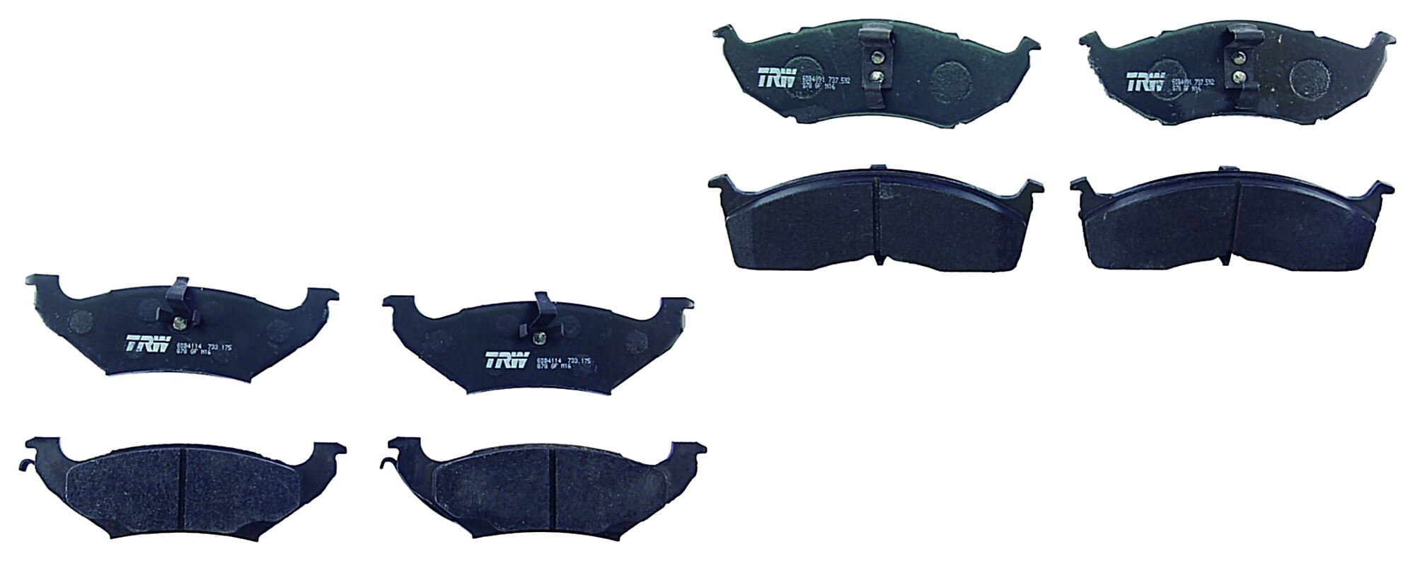 Kit De Balatas Semimetalicas Delanteras Y Traseras