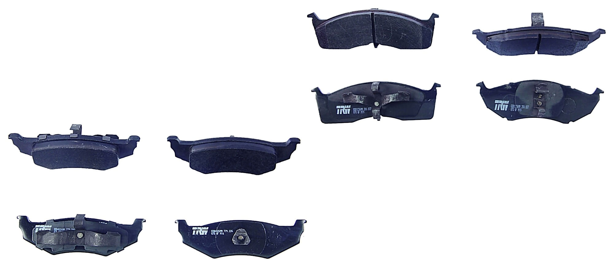 Kit De Balatas Semimetalicas Delanteras Y Traseras