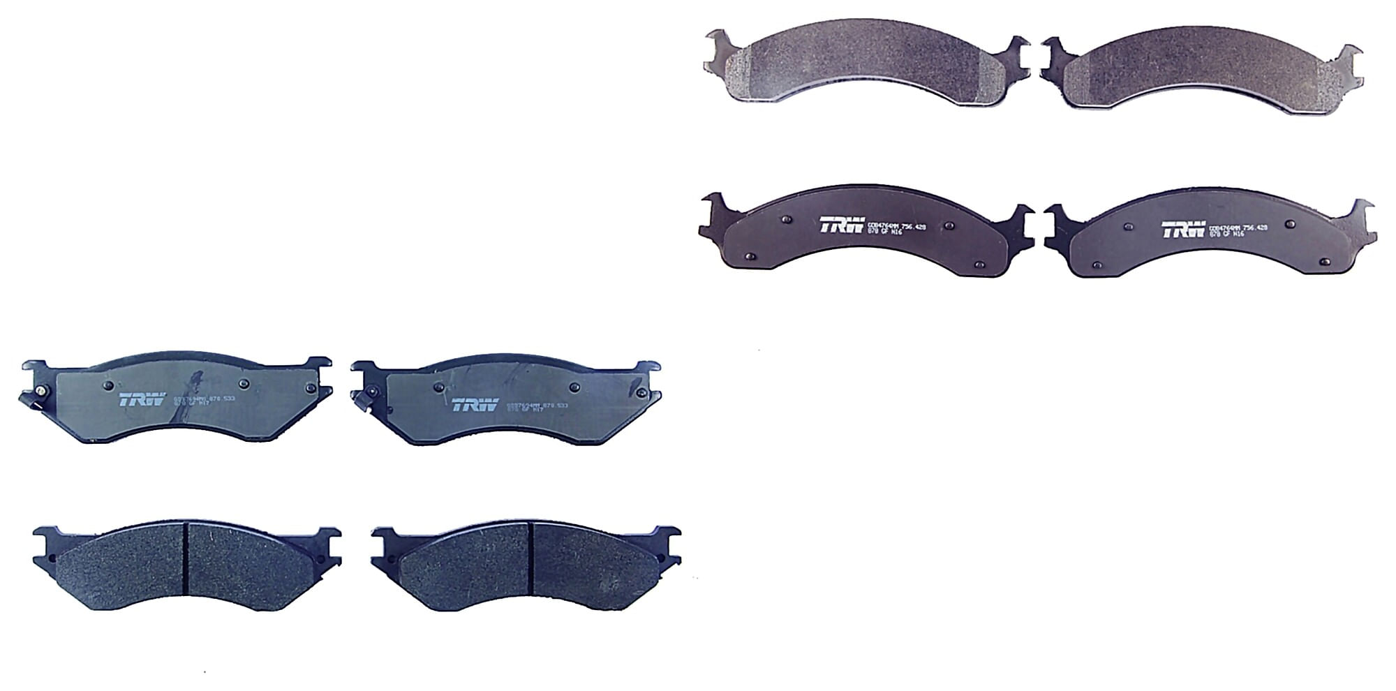 Kit De Balatas Semimetalicas Delanteras Y Traseras
