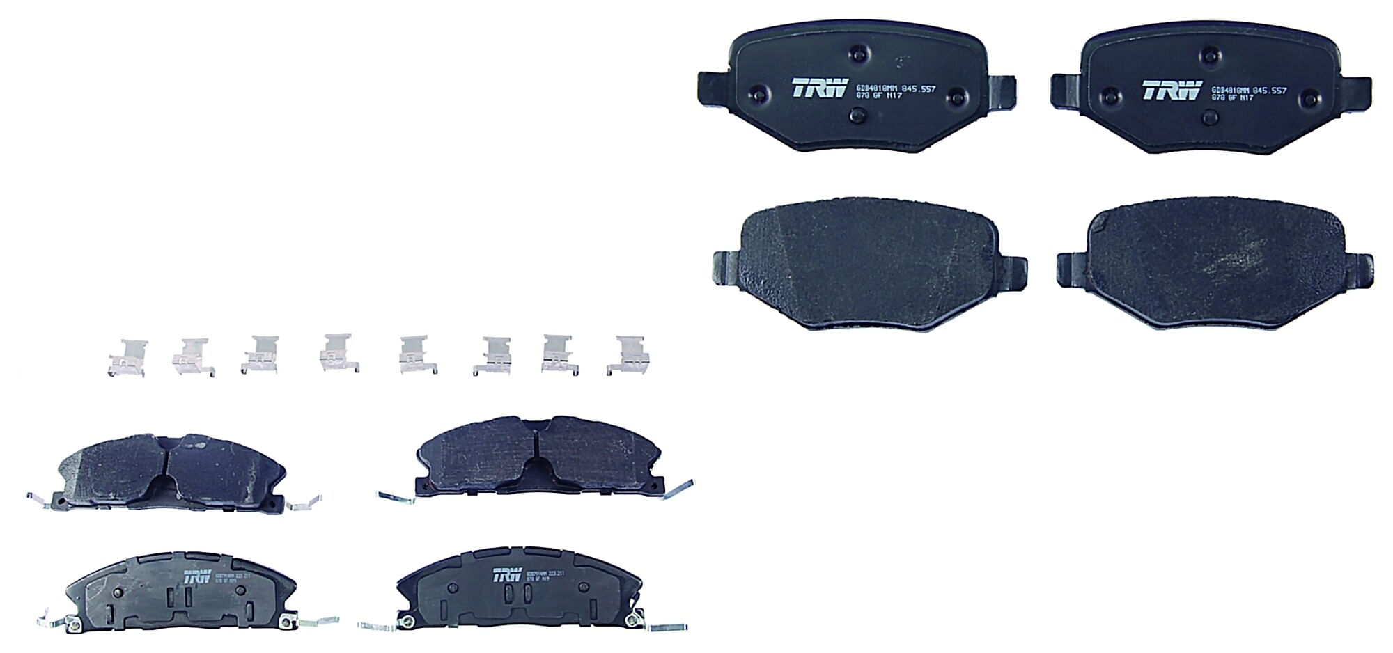 Kit De Balatas Semimetalicas Delanteras Y Traseras