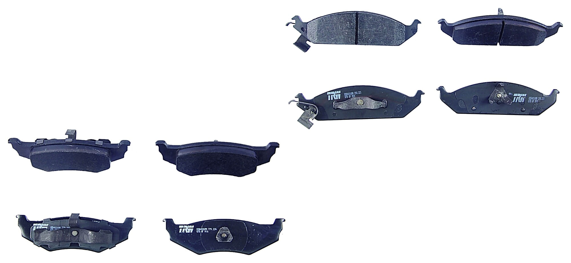 Kit De Balatas Semimetalicas Delanteras Y Traseras