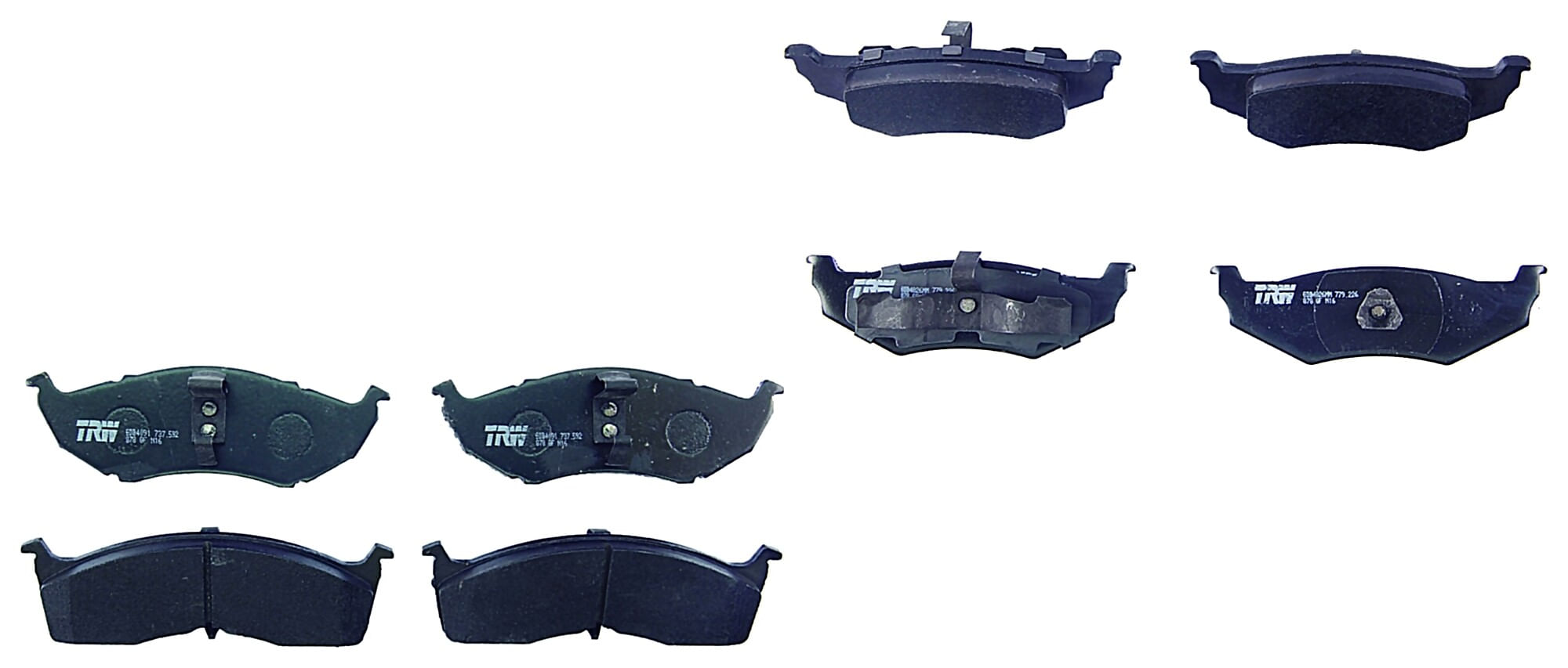 Kit De Balatas Semimetalicas Delanteras Y Traseras