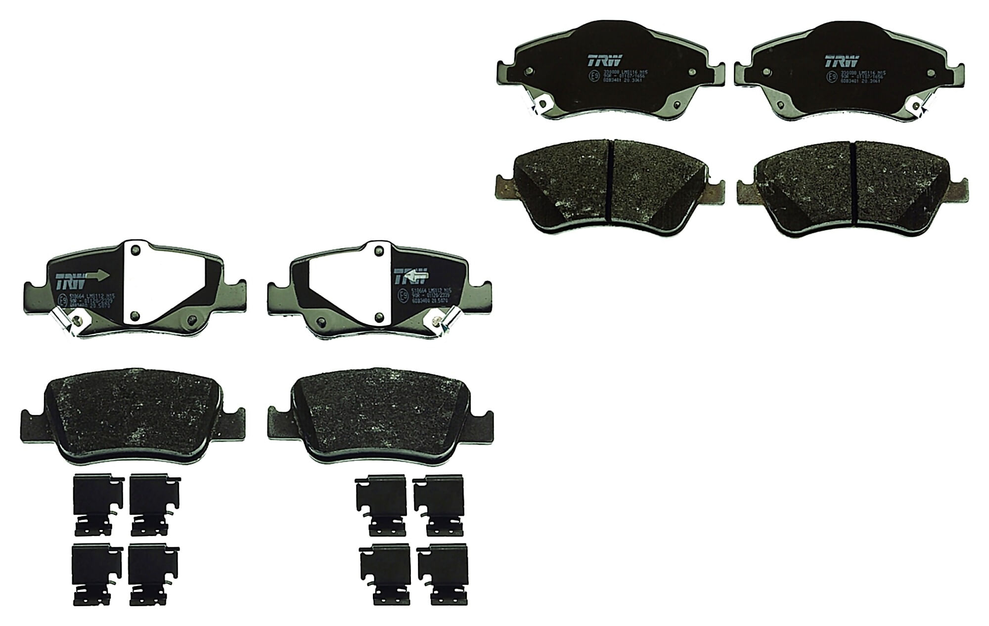 Kit De Balatas Bajos Metales Delanteras Y Traseras