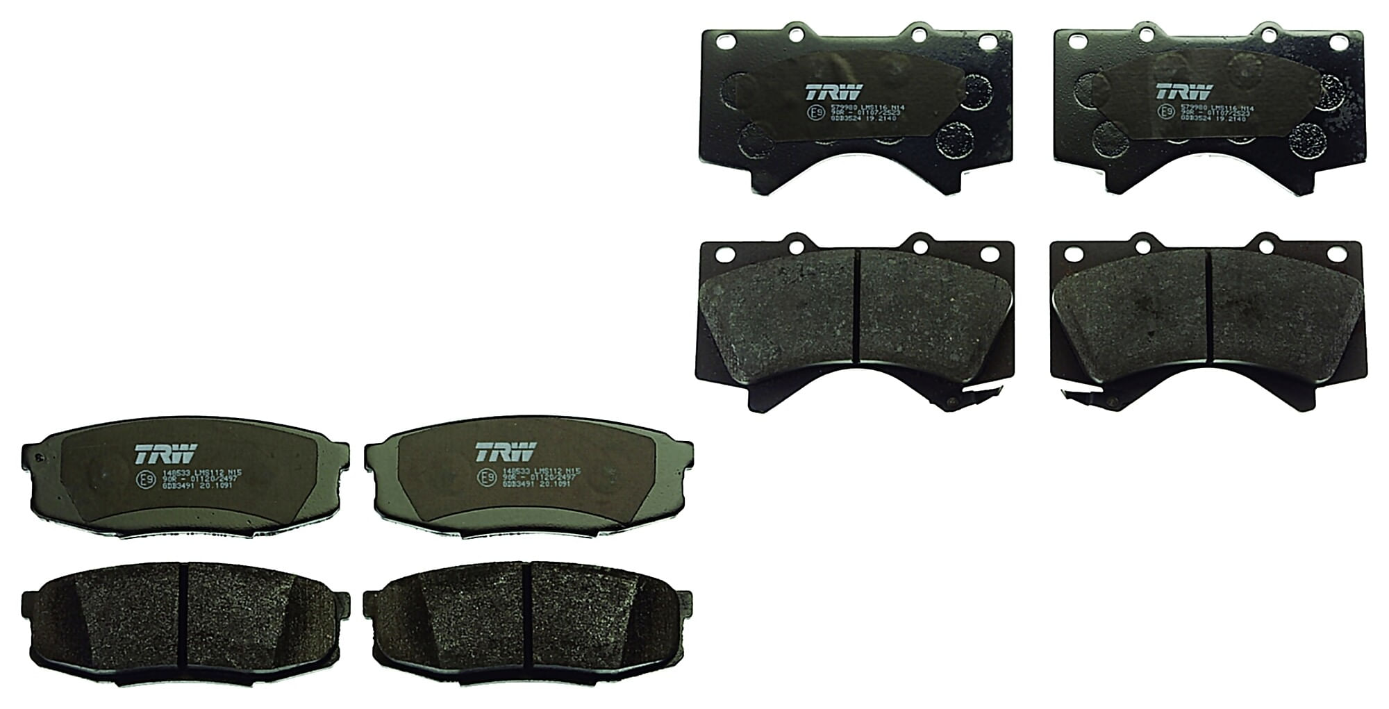 Kit De Balatas Bajos Metales Delanteras Y Traseras