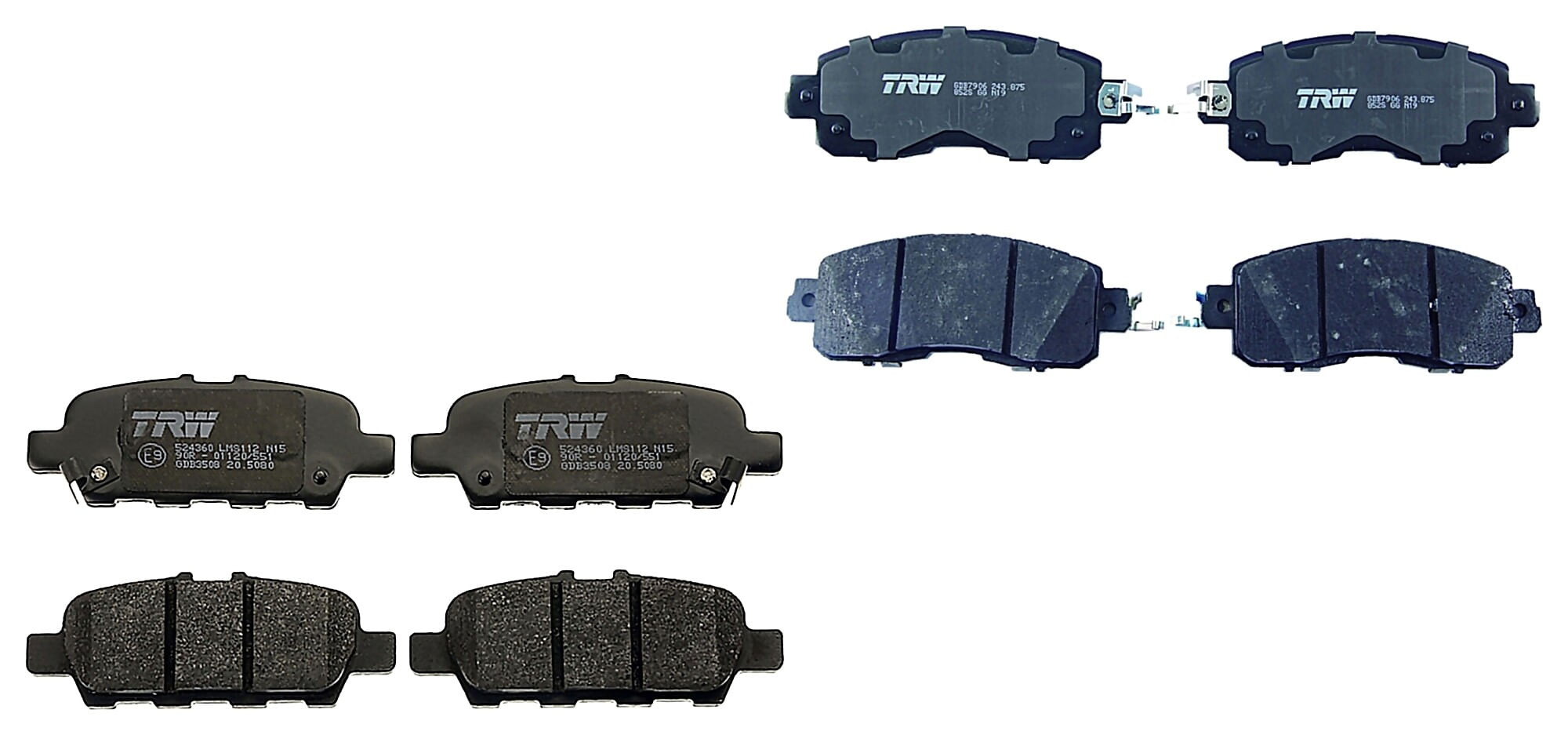 Kit De Balatas Bajos Metales Delanteras Y Traseras