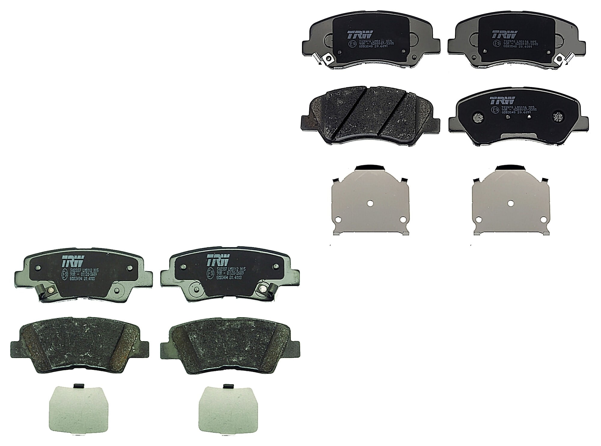 Kit De Balatas Bajos Metales Delanteras Y Traseras