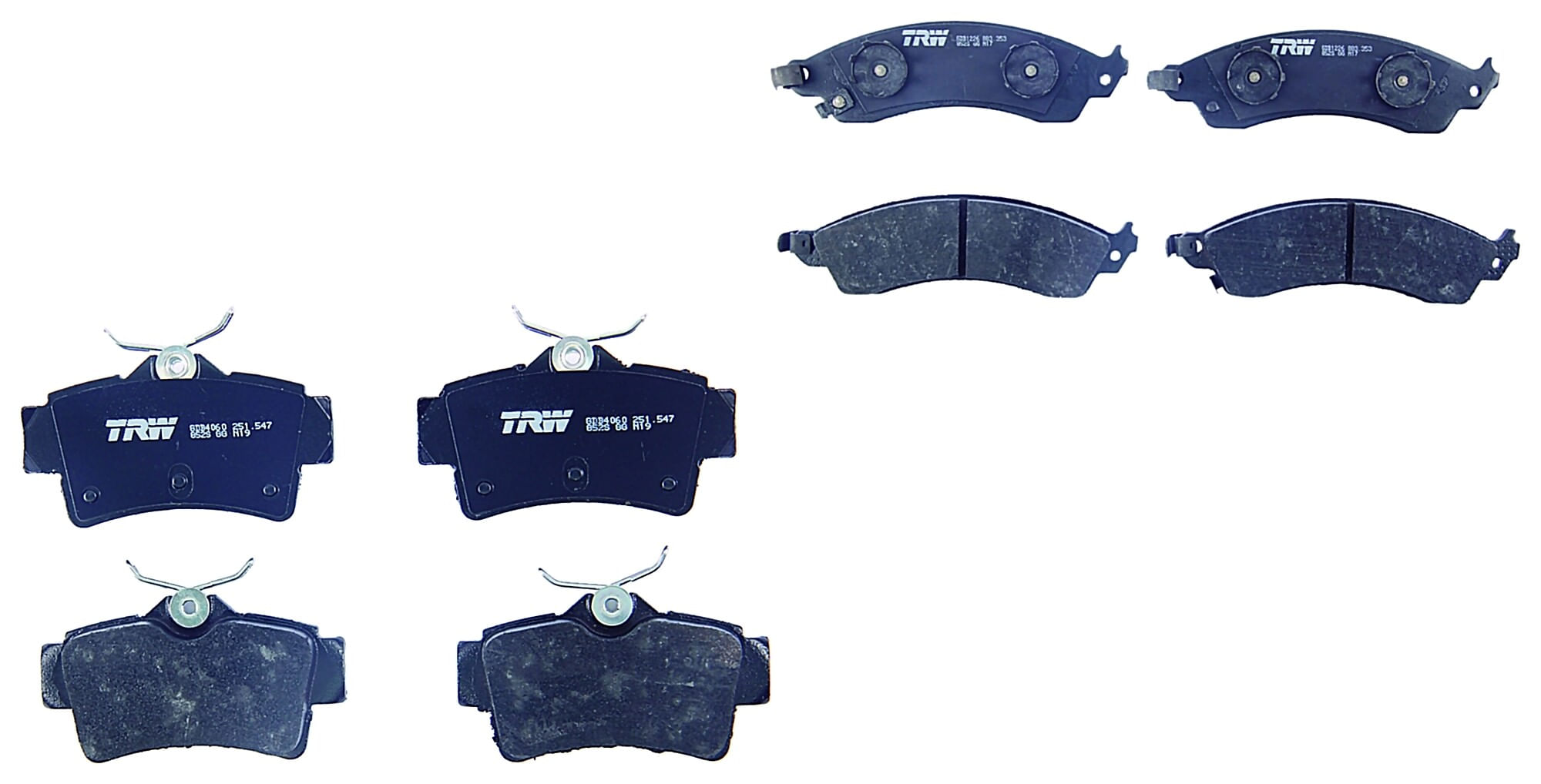 Kit De Balatas Bajos Metales Delanteras Y Traseras