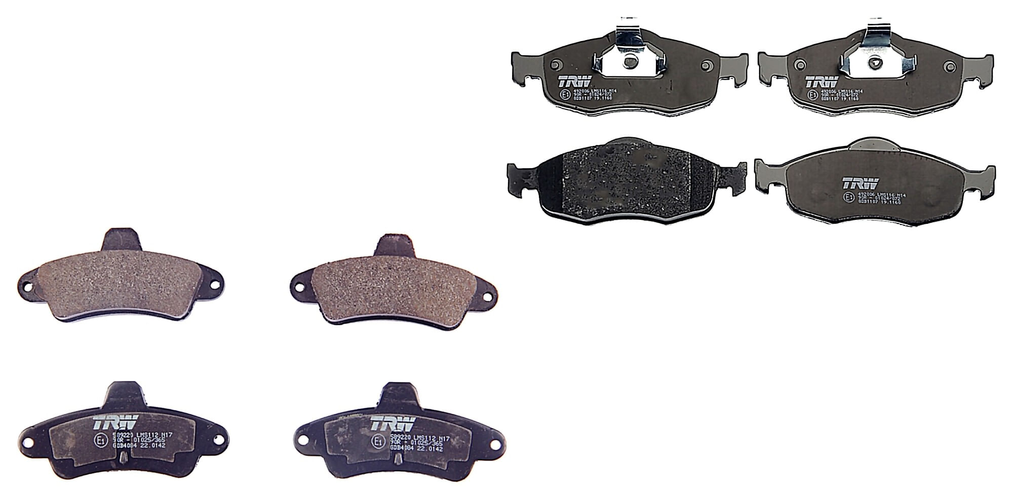 Kit De Balatas Bajos Metales Delanteras Y Traseras