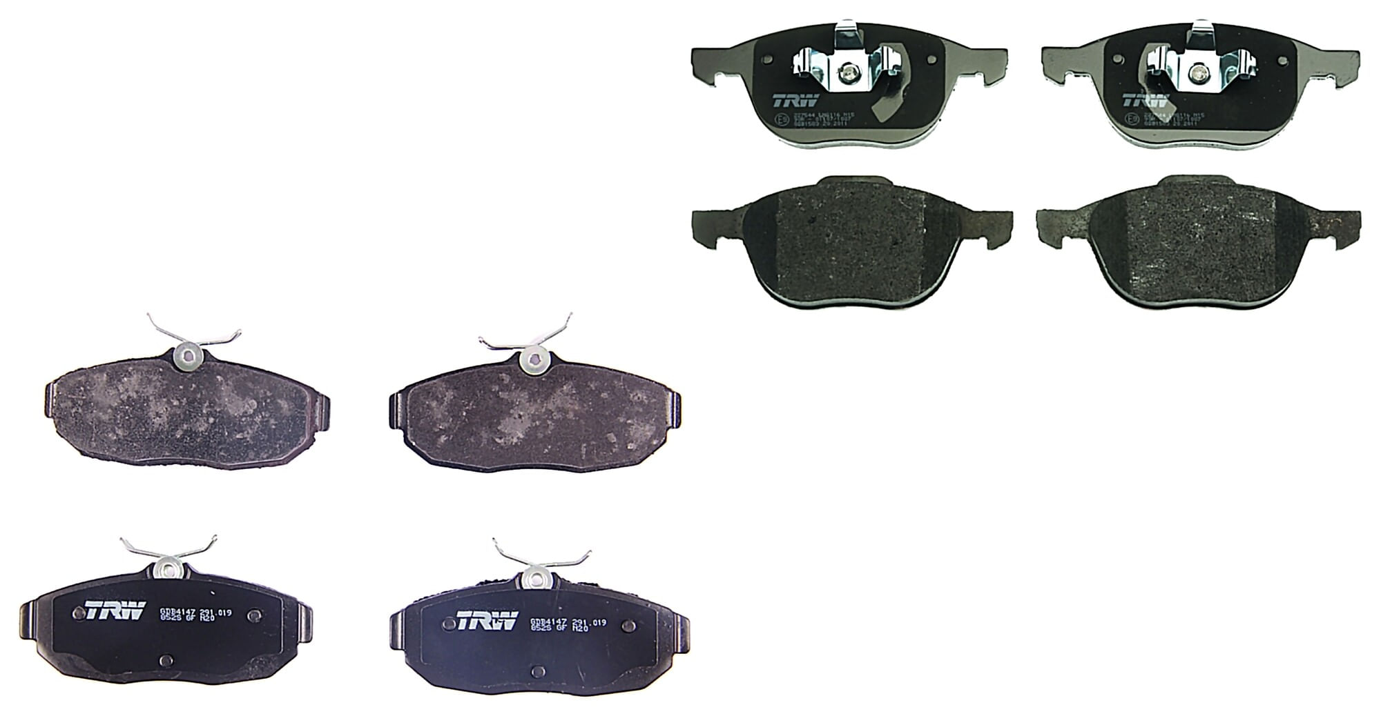 Kit De Balatas Bajos Metales Delanteras Y Traseras