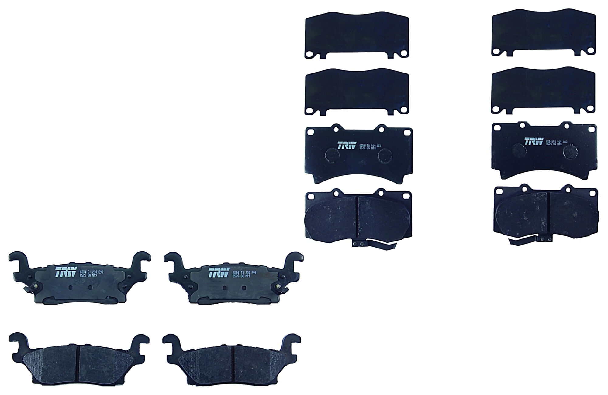 Kit De Balatas Bajos Metales Delanteras Y Traseras