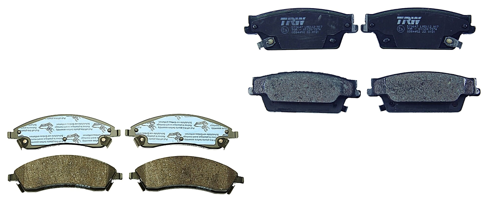 Kit De Balatas Bajos Metales Delanteras Y Traseras
