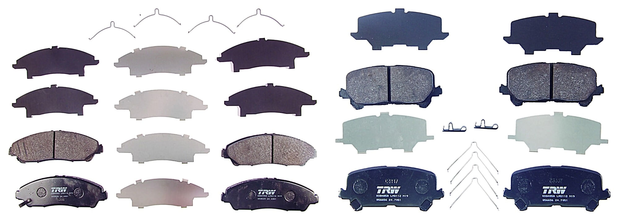 Kit De Balatas Bajos Metales Delanteras Y Traseras
