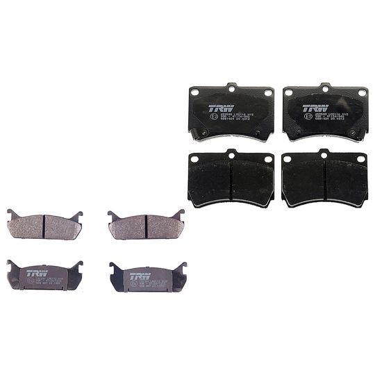 trw-kit-de-balatas-bajos-metales-delanteras-y-traseras-ford-escort-1991-1993-escort-0