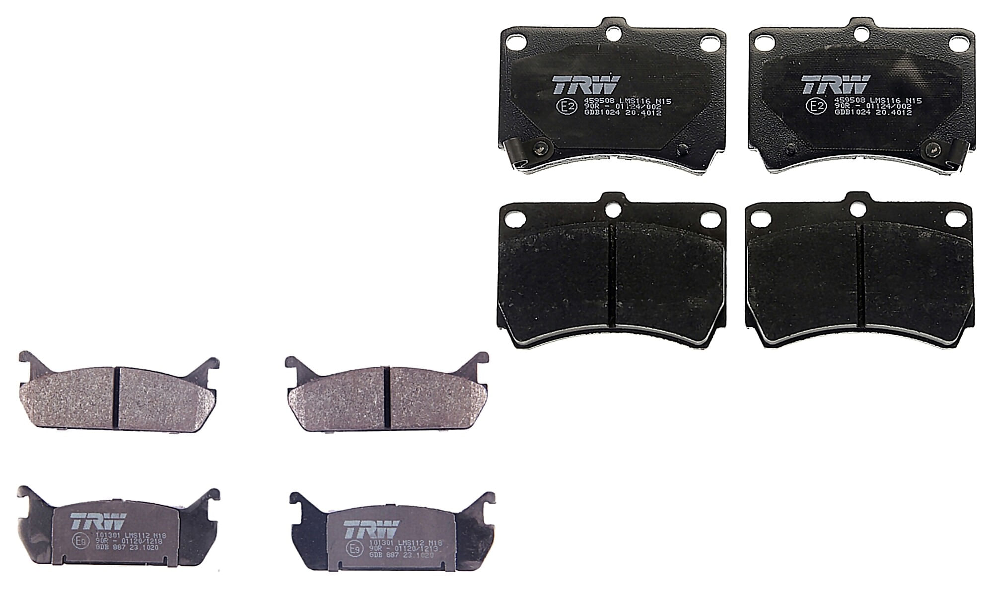 Kit De Balatas Bajos Metales Delanteras Y Traseras