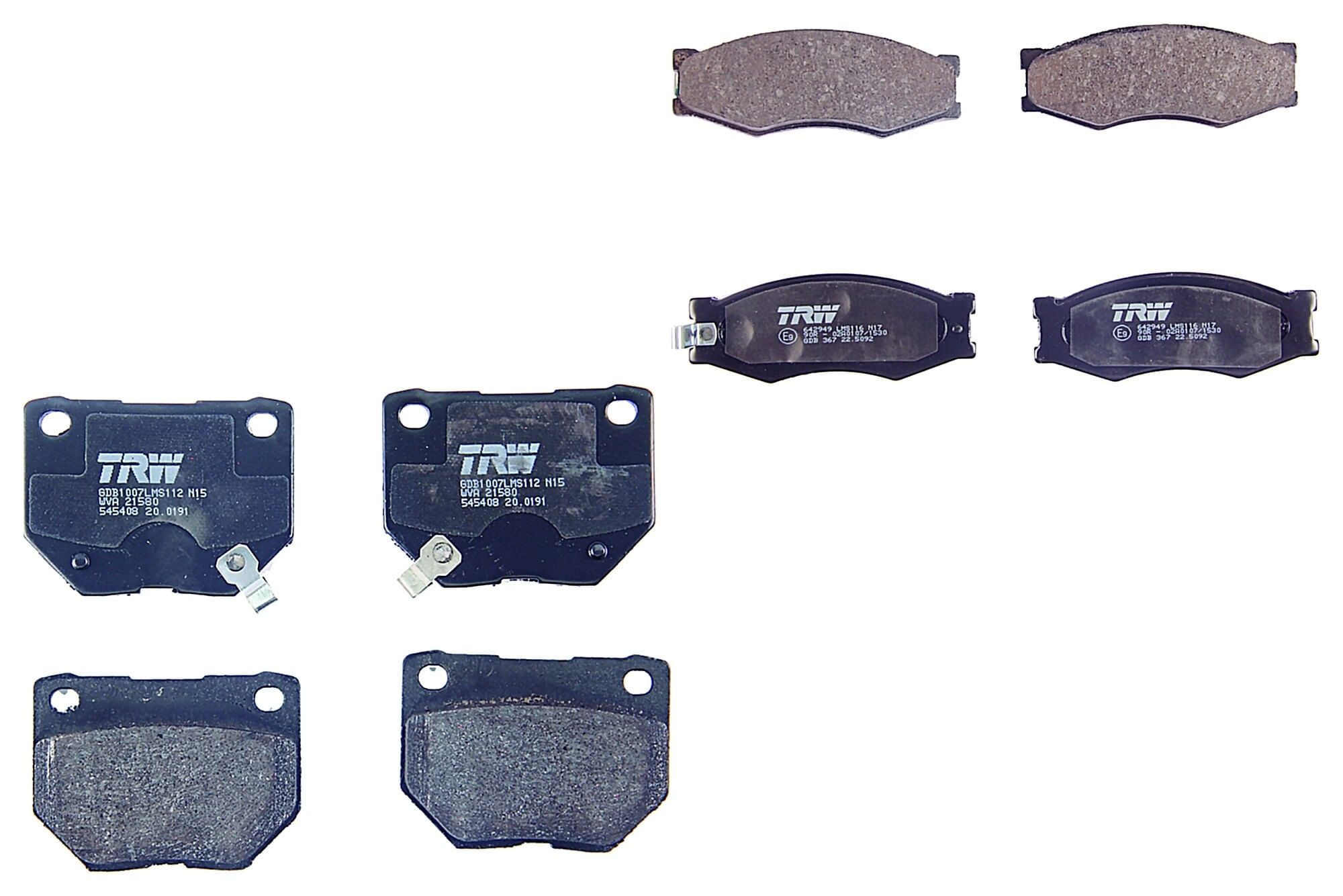 Kit De Balatas Bajos Metales Delanteras Y Traseras