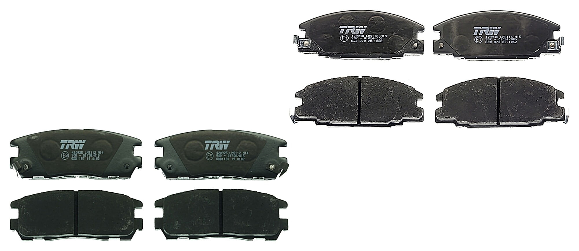 Kit De Balatas Bajos Metales Delanteras Y Traseras