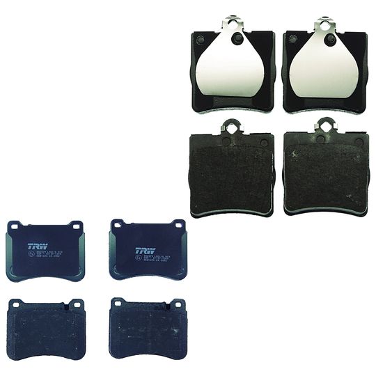 trw-kit-de-balatas-bajos-metales-delanteras-y-traseras-mercedes-benz-serie-c-2005-c230-0