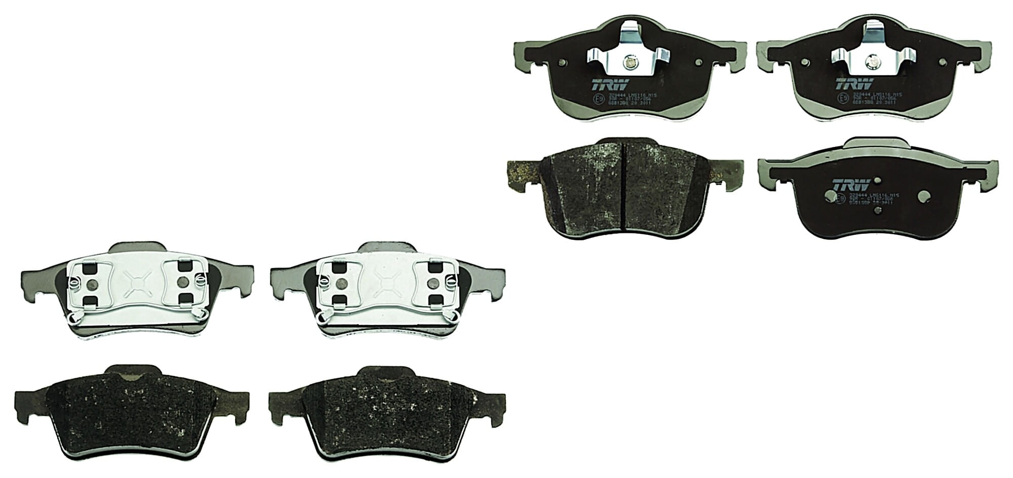 Kit De Balatas Bajos Metales Delanteras Y Traseras