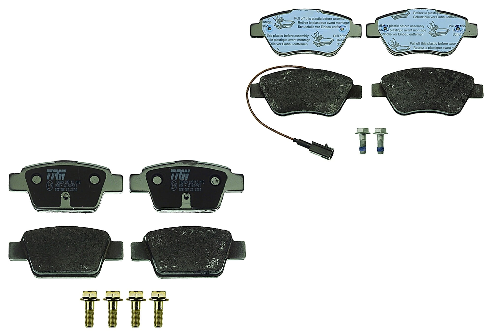 Kit De Balatas Bajos Metales Delanteras Y Traseras