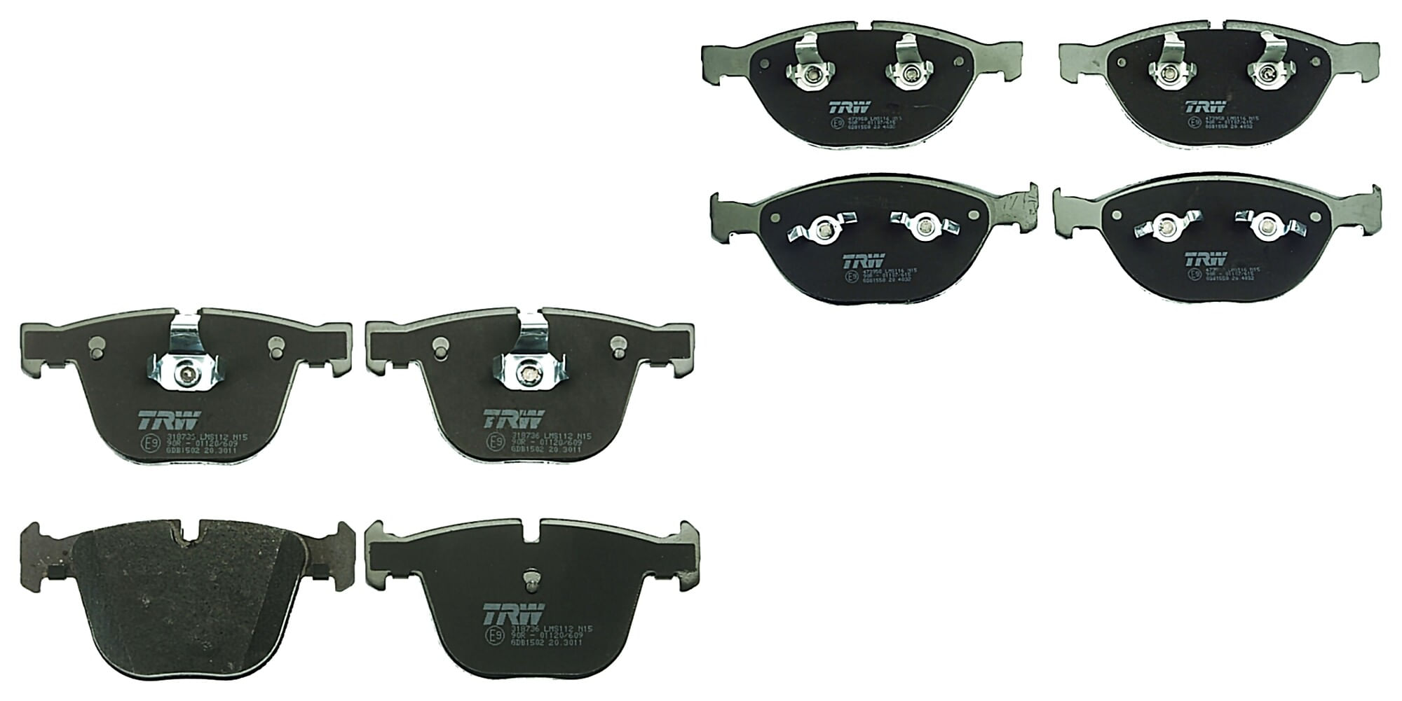 Kit De Balatas Bajos Metales Delanteras Y Traseras