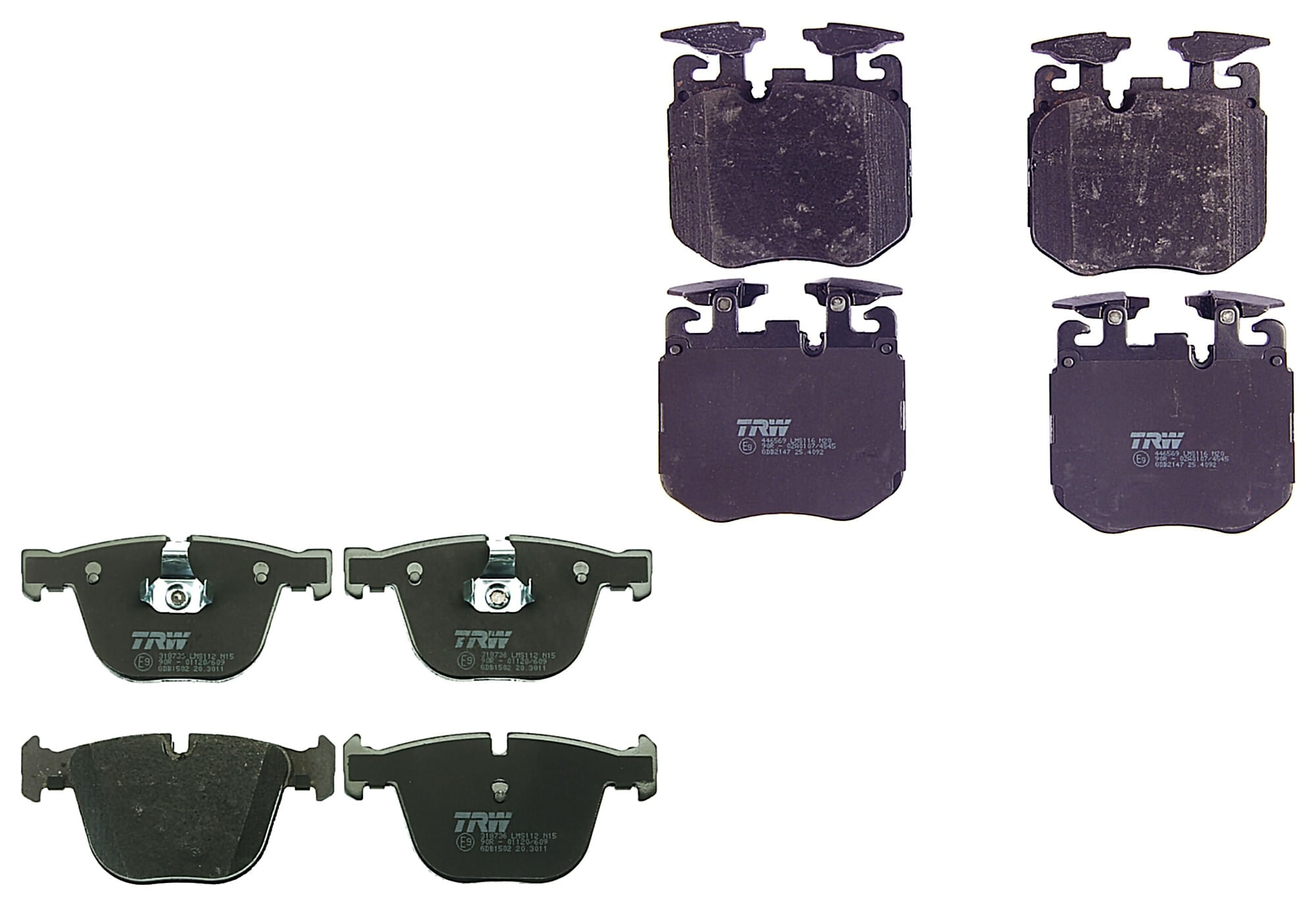 Kit De Balatas Bajos Metales Delanteras Y Traseras