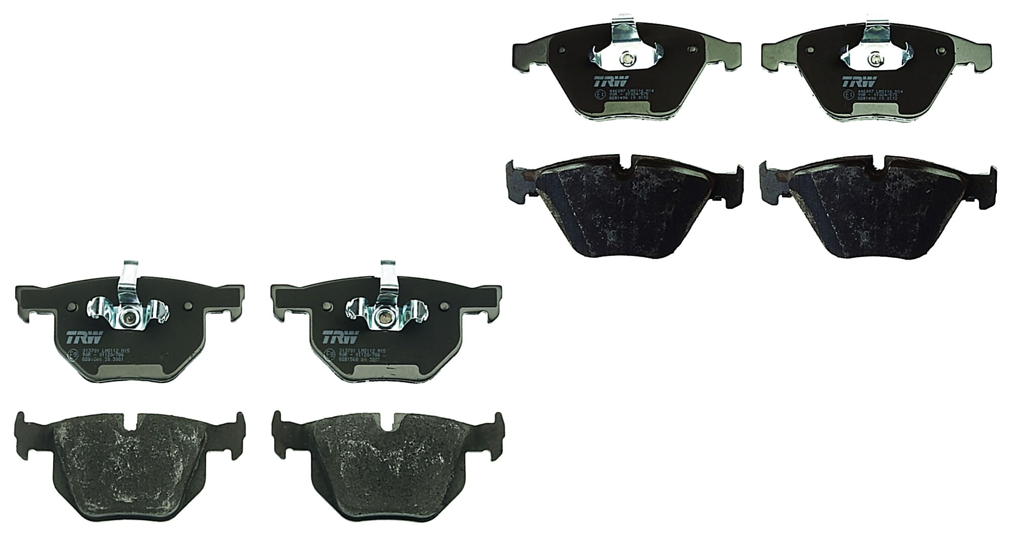 Kit De Balatas Bajos Metales Delanteras Y Traseras