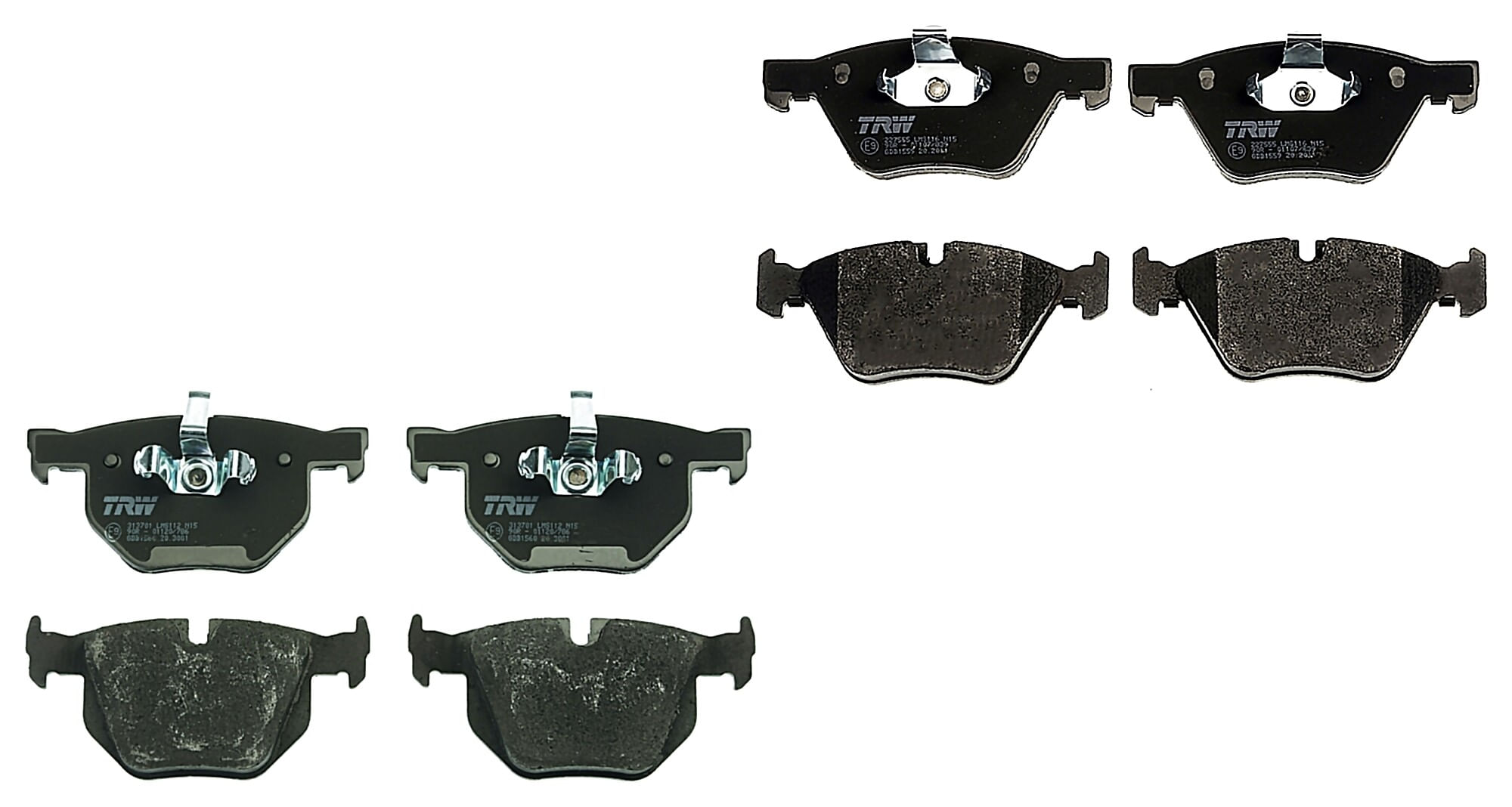 Kit De Balatas Bajos Metales Delanteras Y Traseras