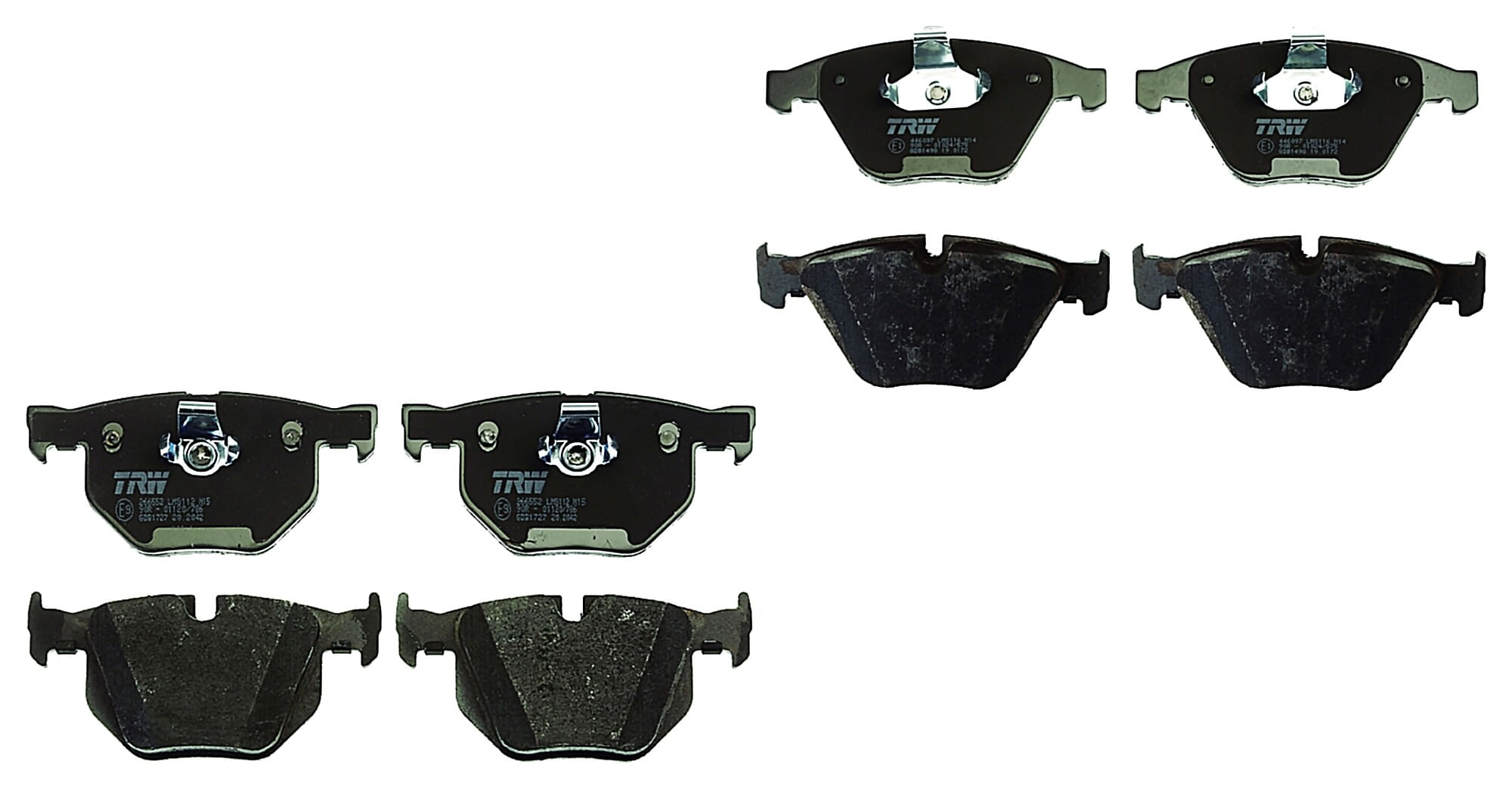 Kit De Balatas Bajos Metales Delanteras Y Traseras
