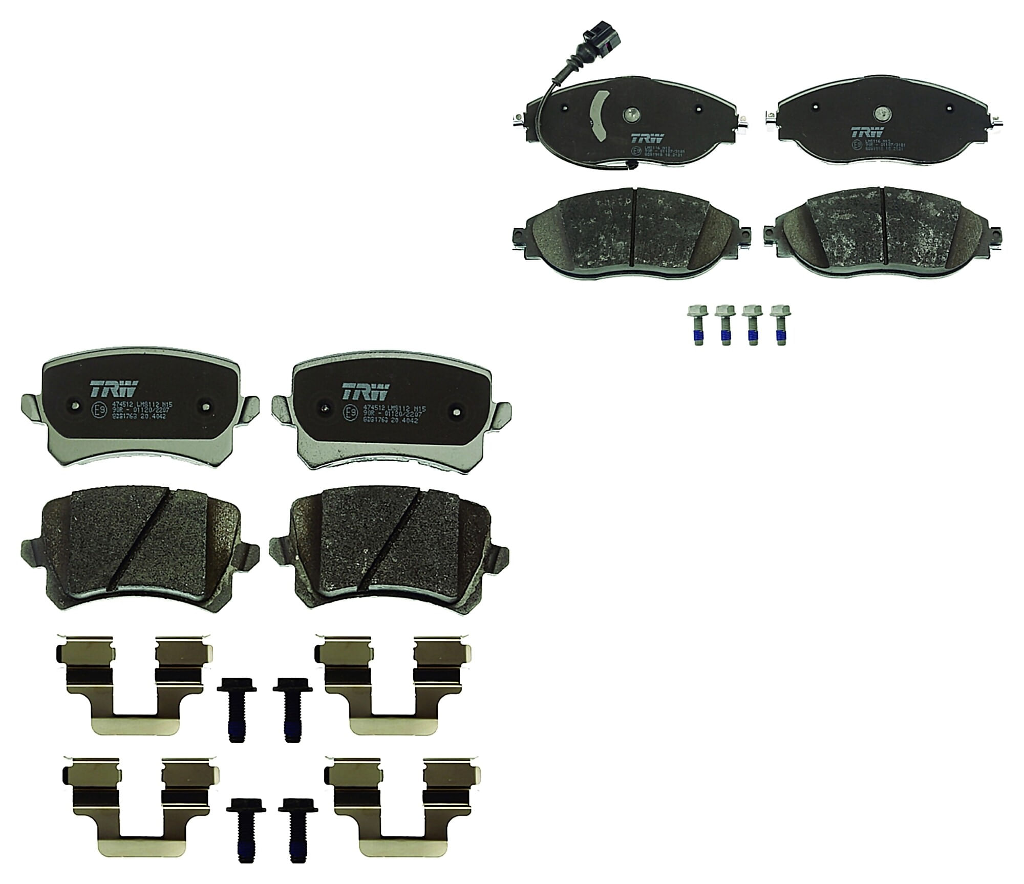 Kit De Balatas Bajos Metales Delanteras Y Traseras