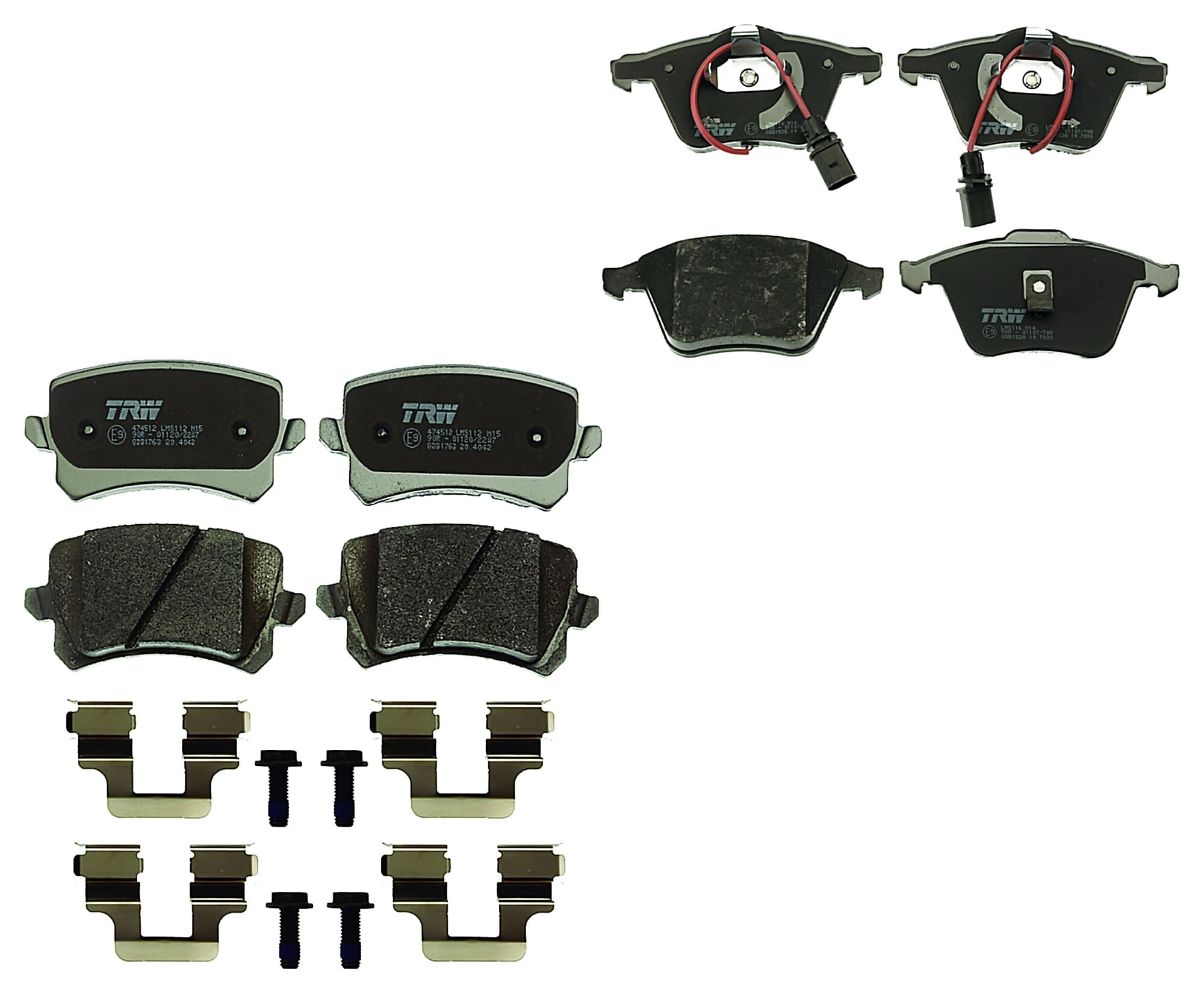 Kit De Balatas Bajos Metales Delanteras Y Traseras