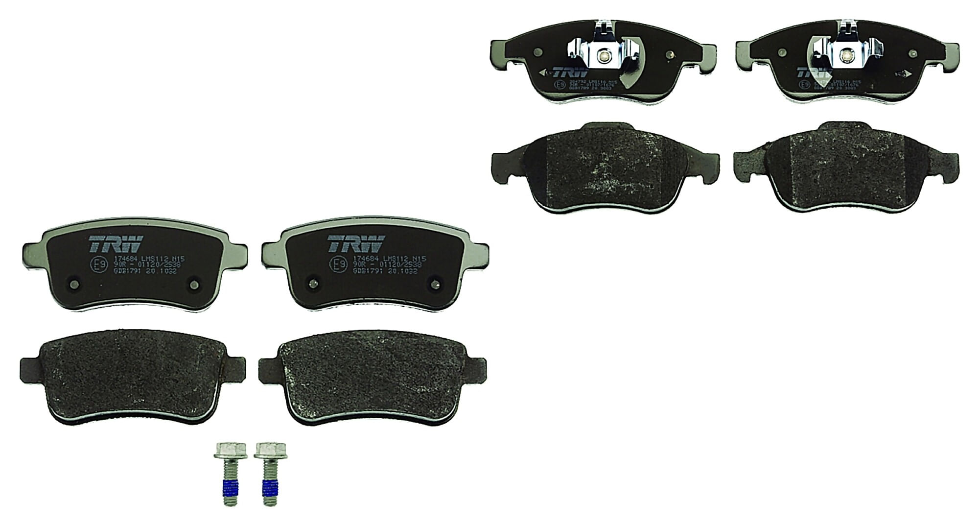 Kit De Balatas Bajos Metales Delanteras Y Traseras