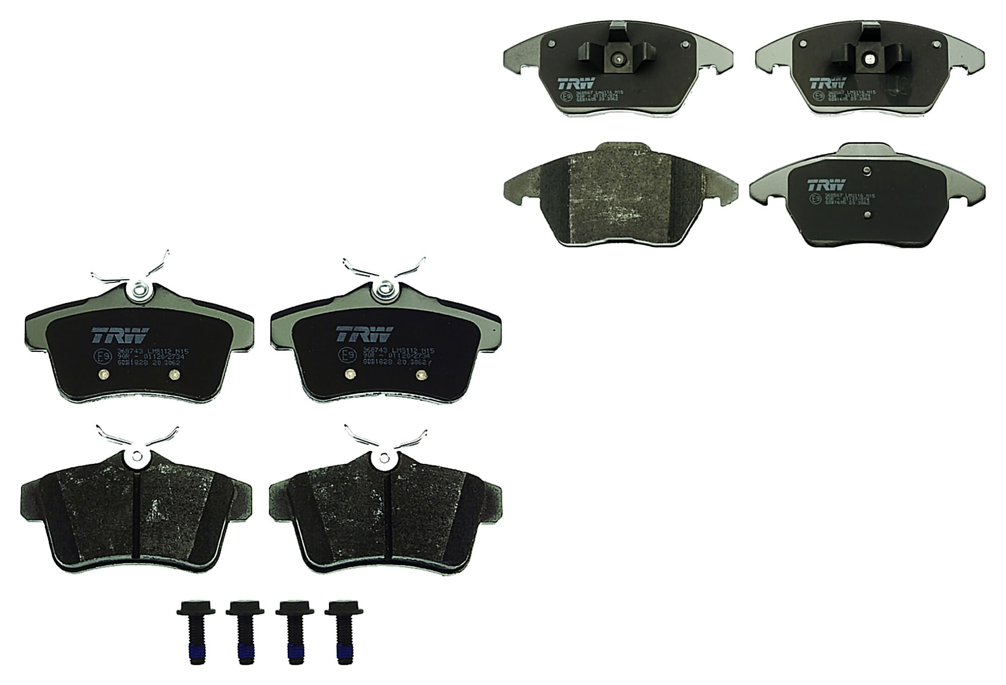 Kit De Balatas Bajos Metales Delanteras Y Traseras