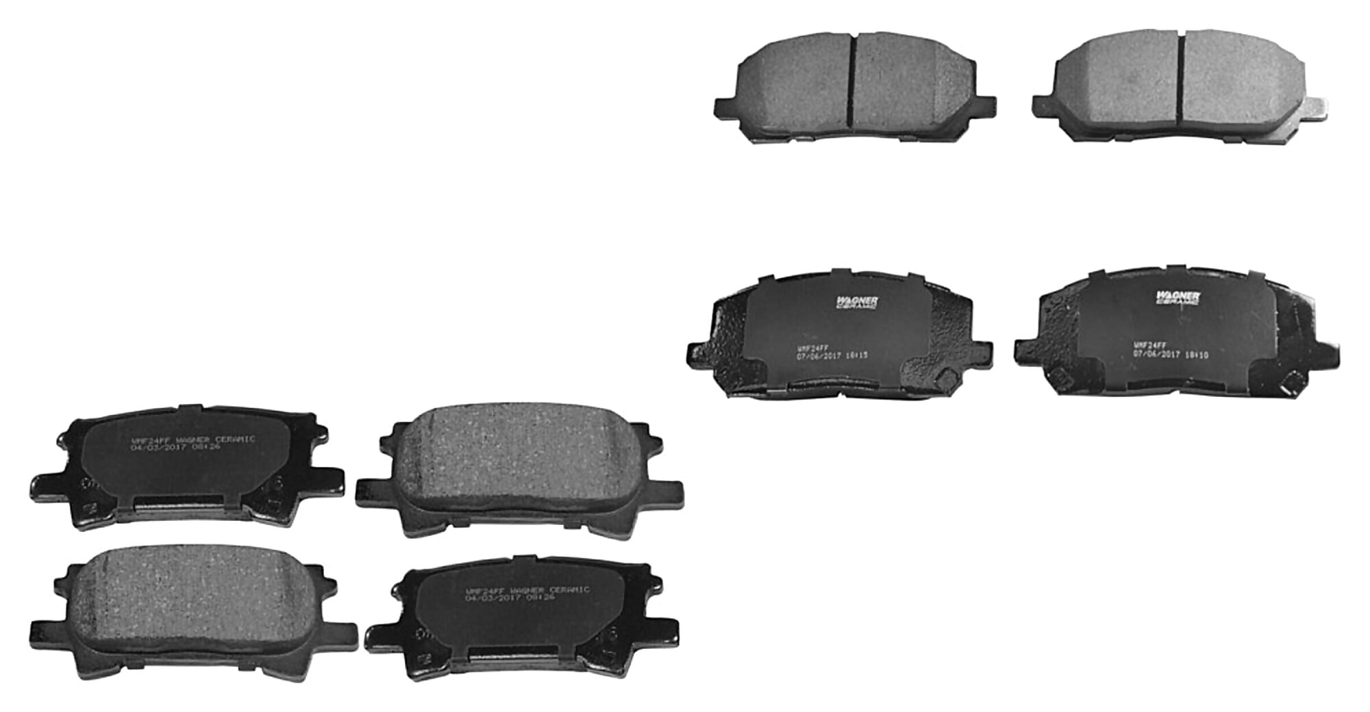 Kit De Balatas Ceramicas Delanteras Y Traseras