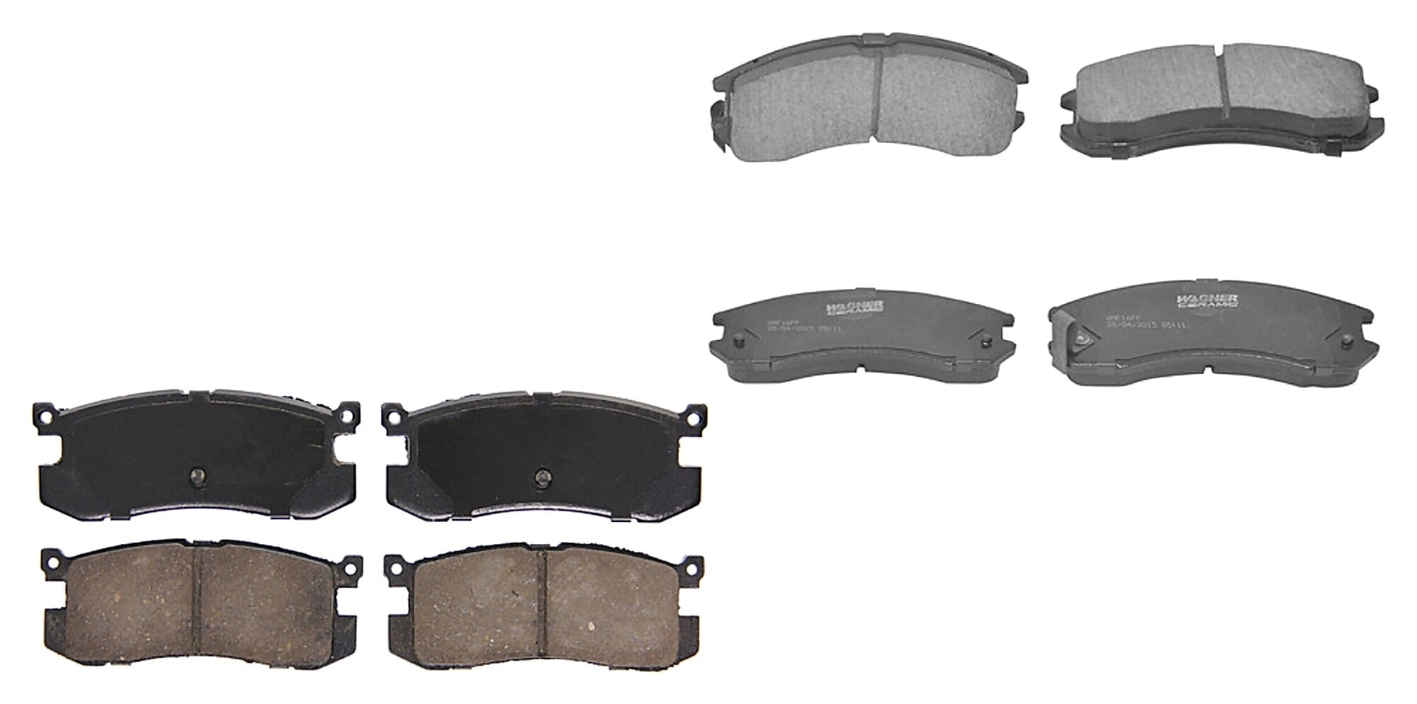 Kit De Balatas Ceramicas Delanteras Y Traseras