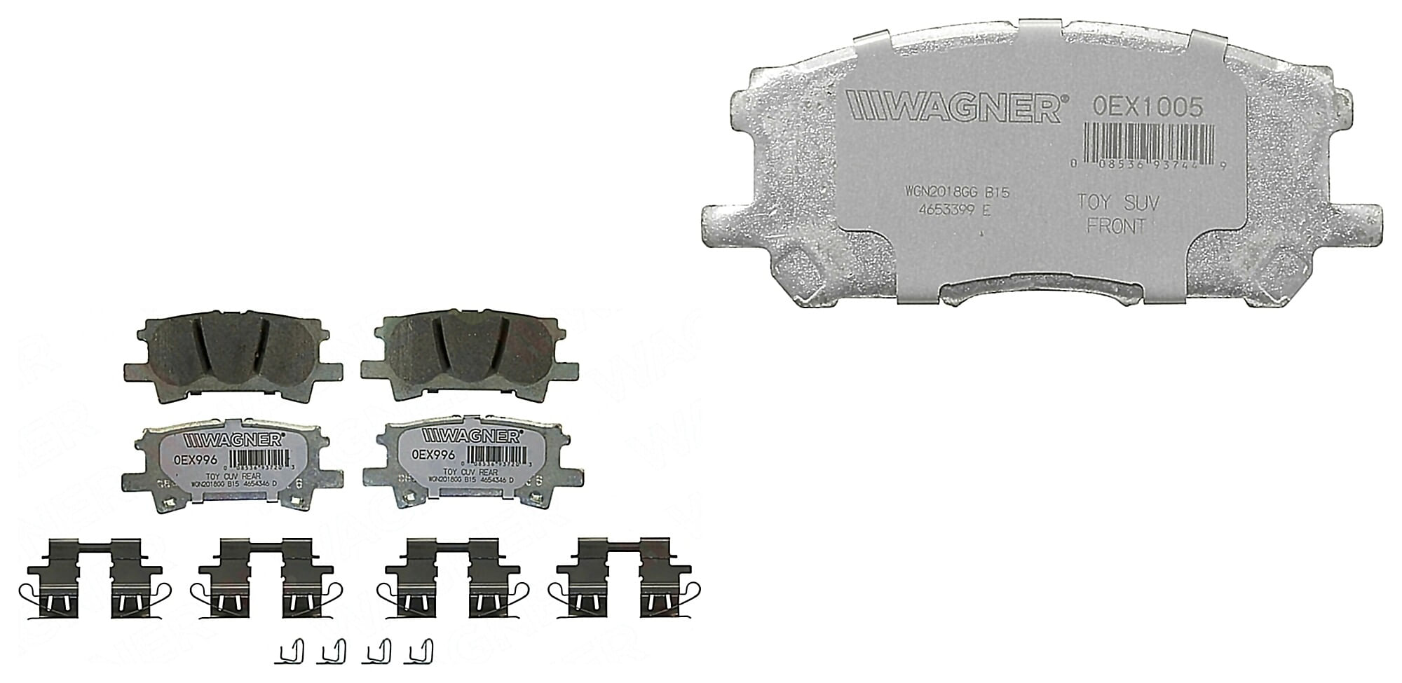 Kit De Balatas Oex Delanteras Y Traseras