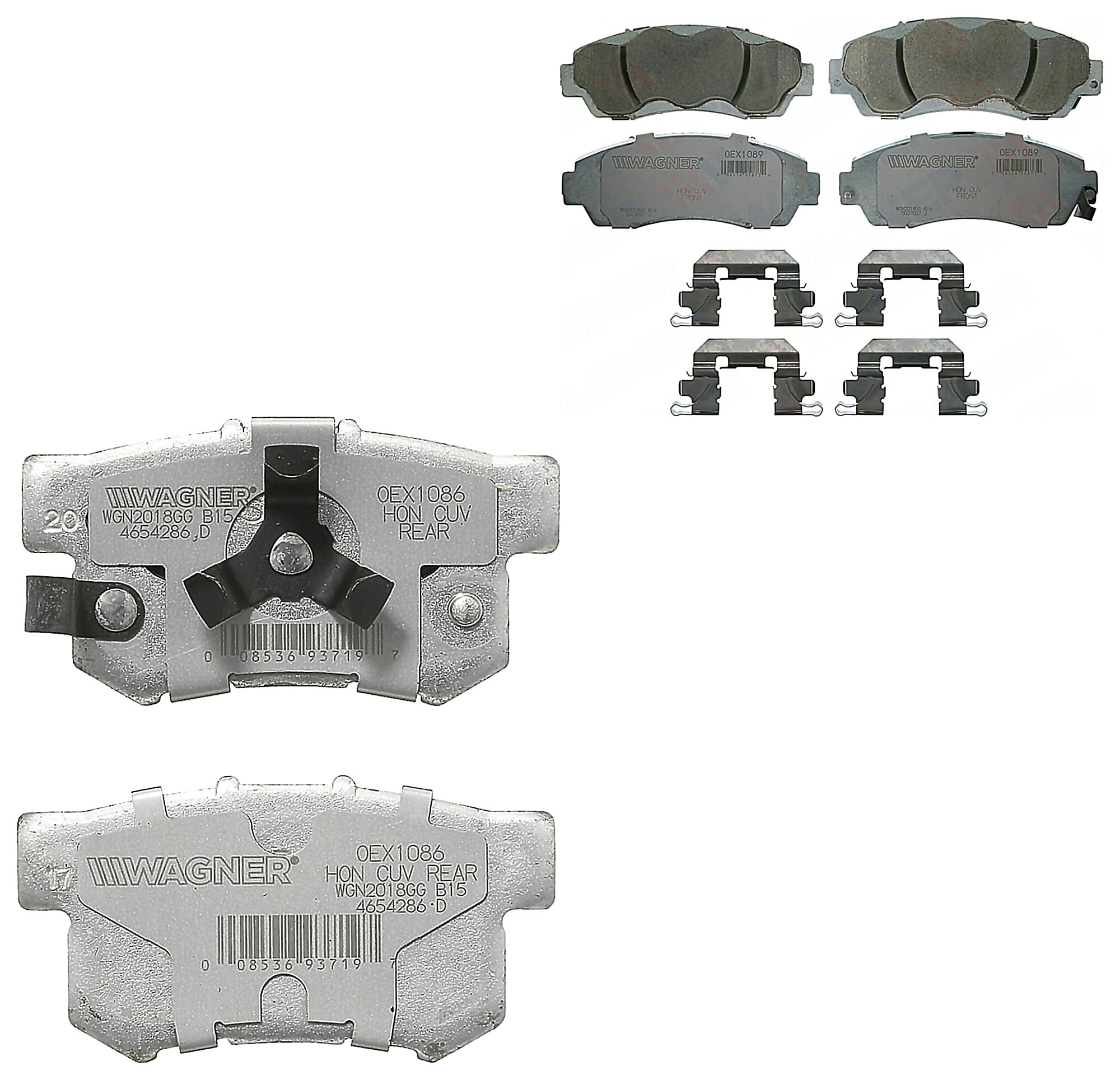 Kit De Balatas Oex Delanteras Y Traseras