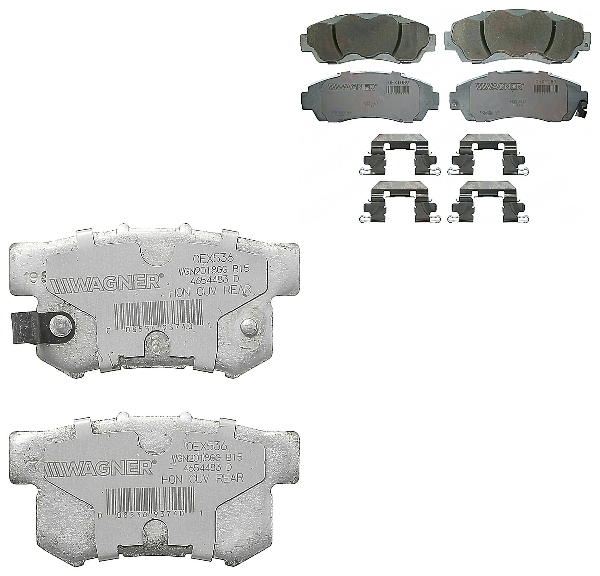 Kit De Balatas Oex Delanteras Y Traseras