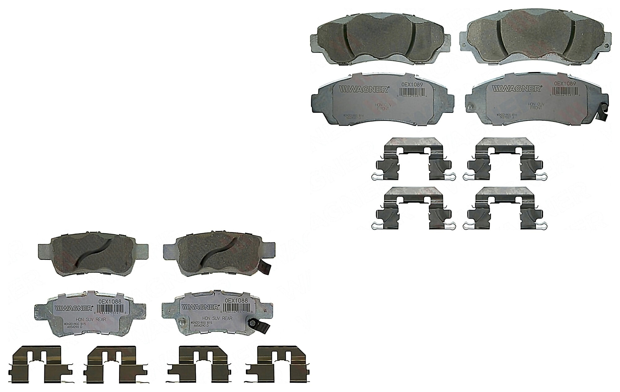 Kit De Balatas Oex Delanteras Y Traseras