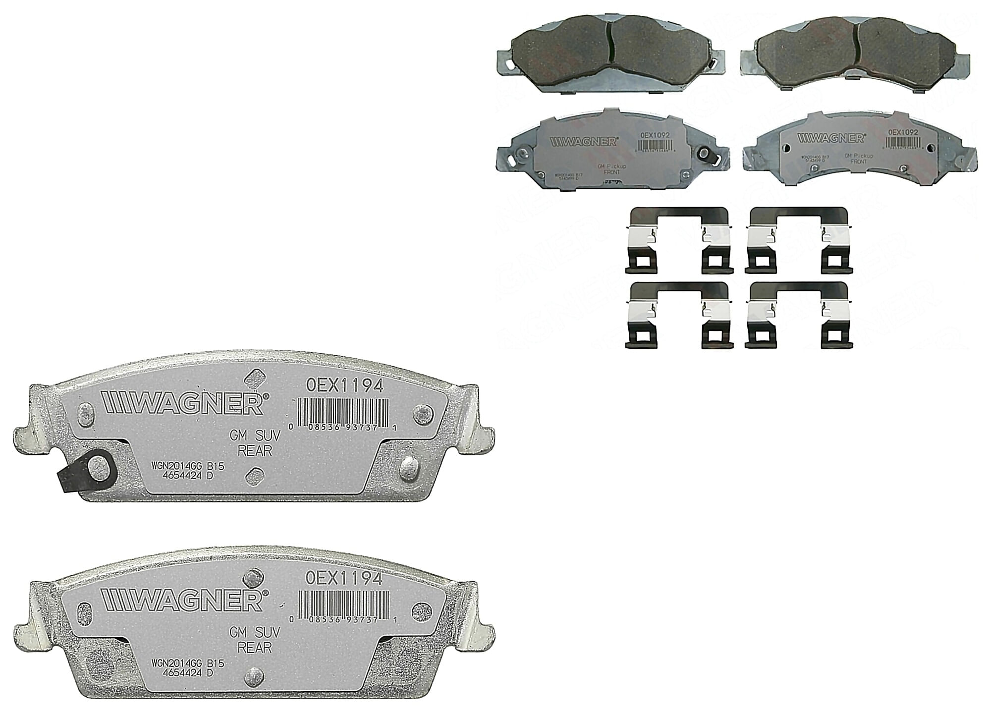 Kit De Balatas Oex Delanteras Y Traseras