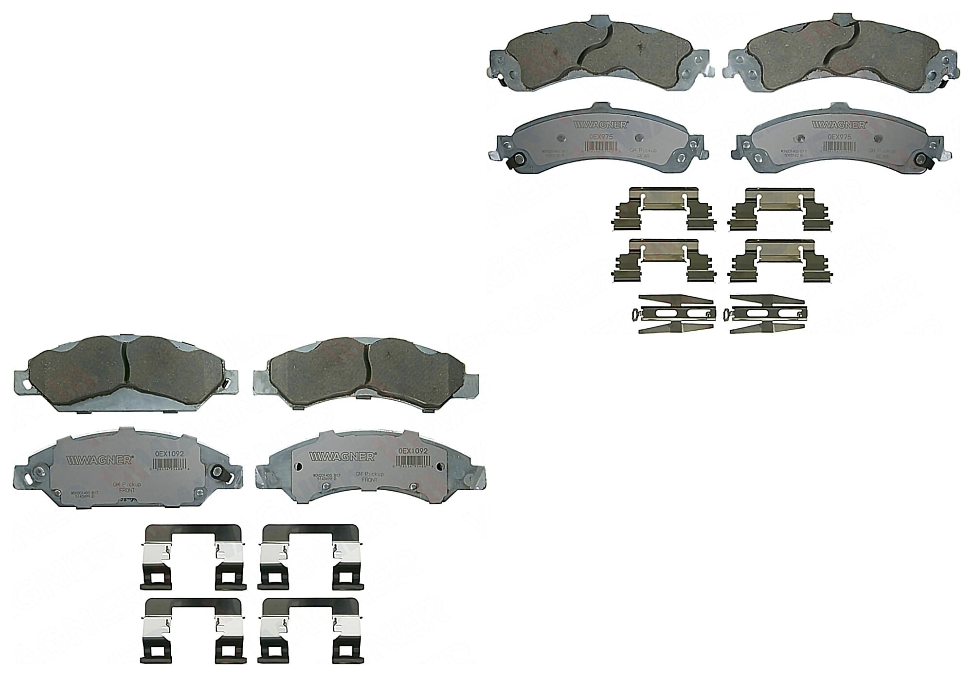 Kit De Balatas Oex Delanteras Y Traseras