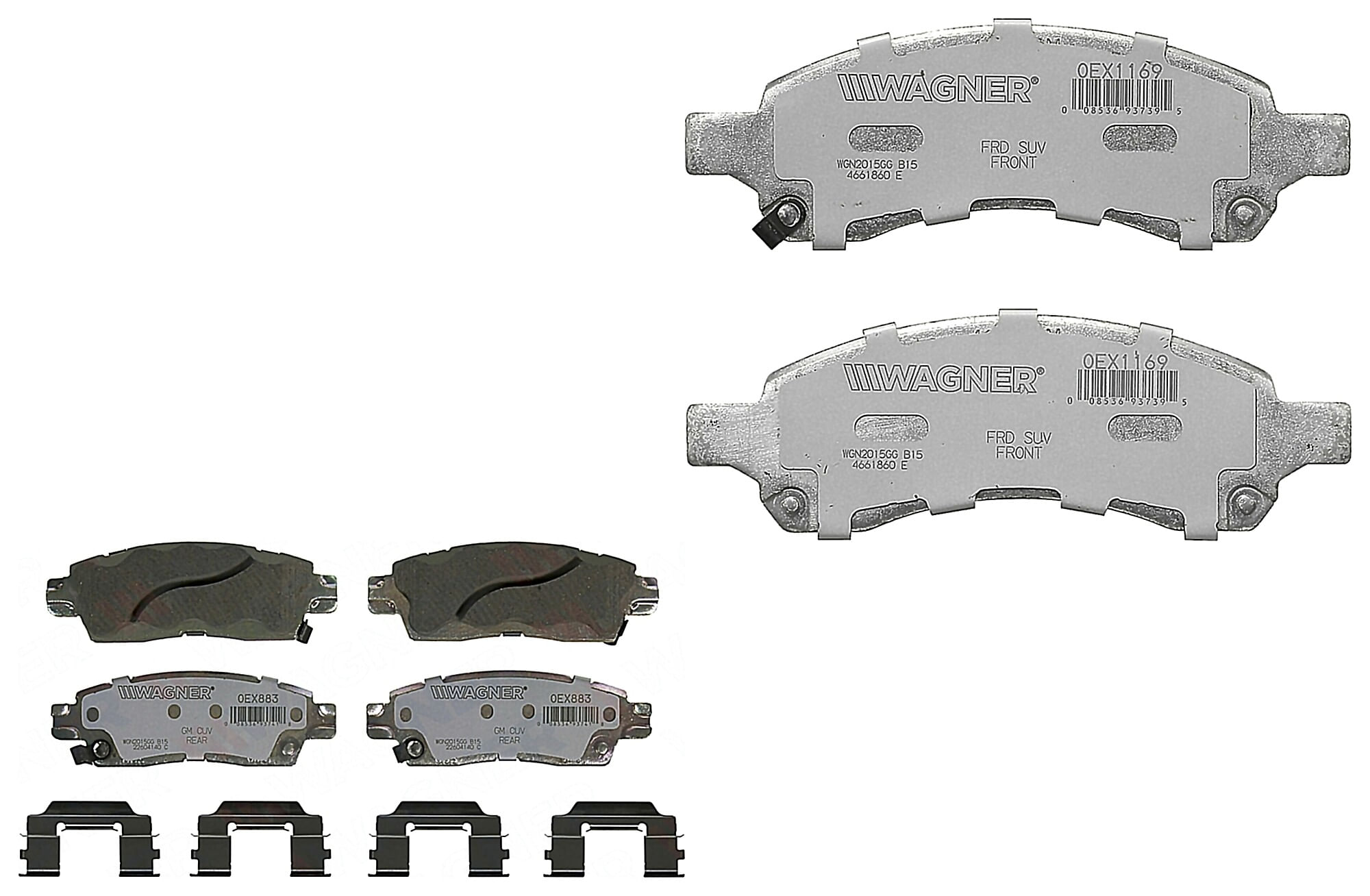 Kit De Balatas Oex Delanteras Y Traseras
