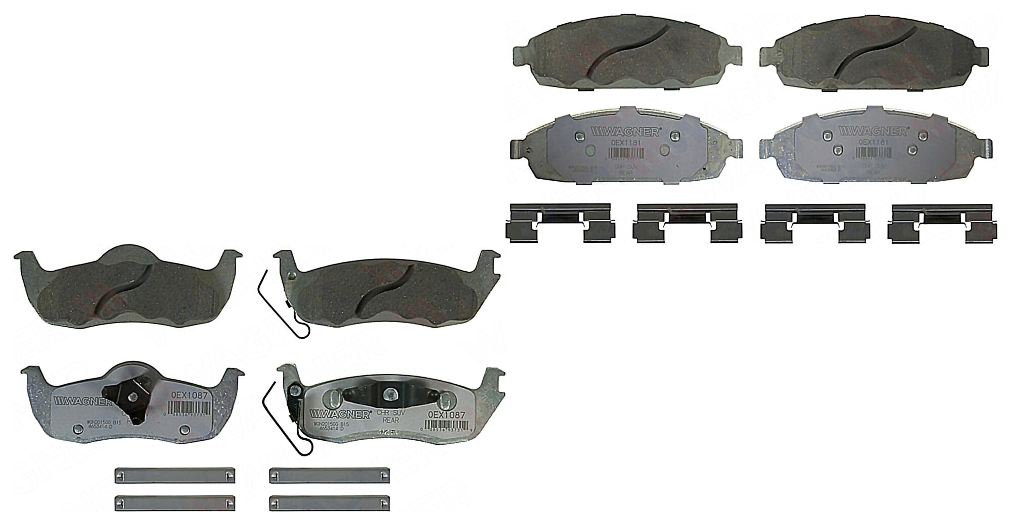 Kit De Balatas Oex Delanteras Y Traseras