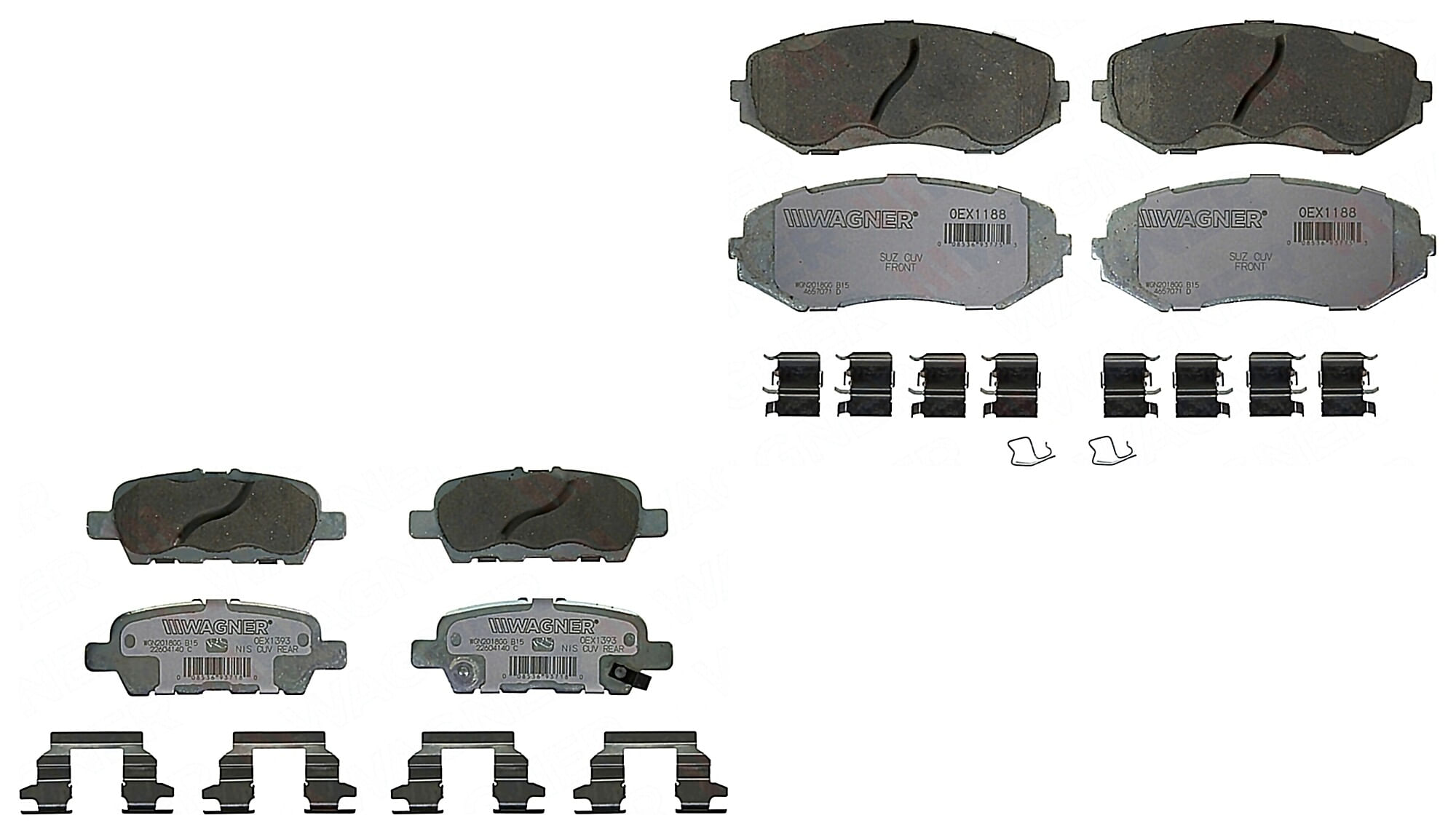 Kit De Balatas Oex Delanteras Y Traseras