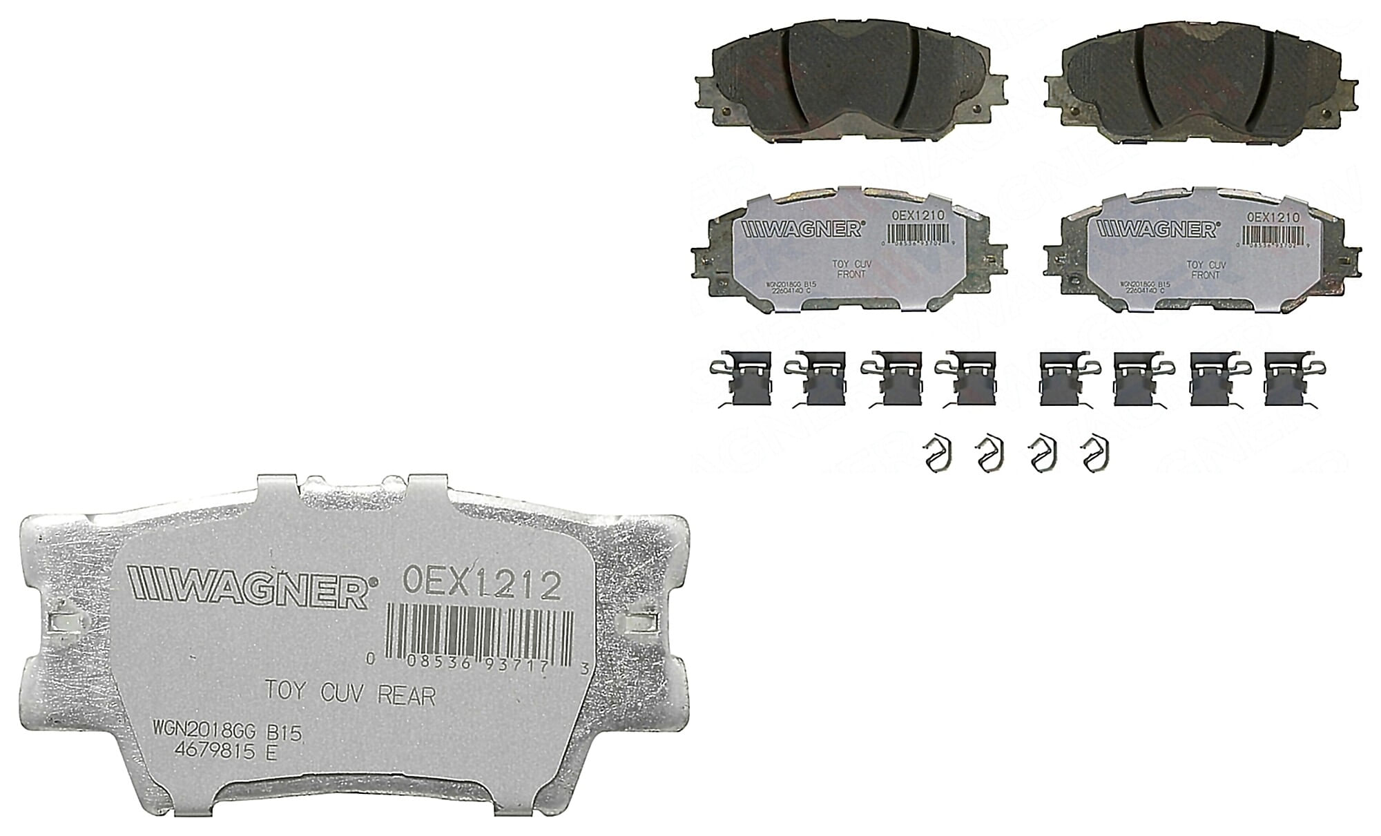 Kit De Balatas Oex Delanteras Y Traseras