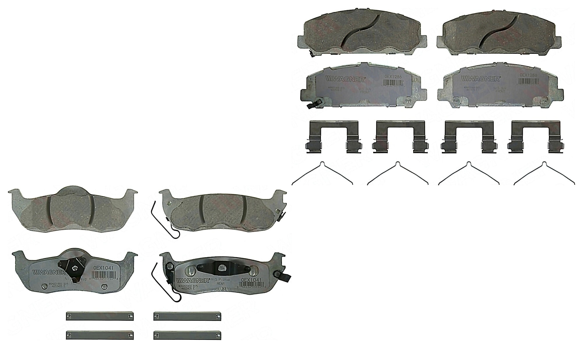 Kit De Balatas Oex Delanteras Y Traseras